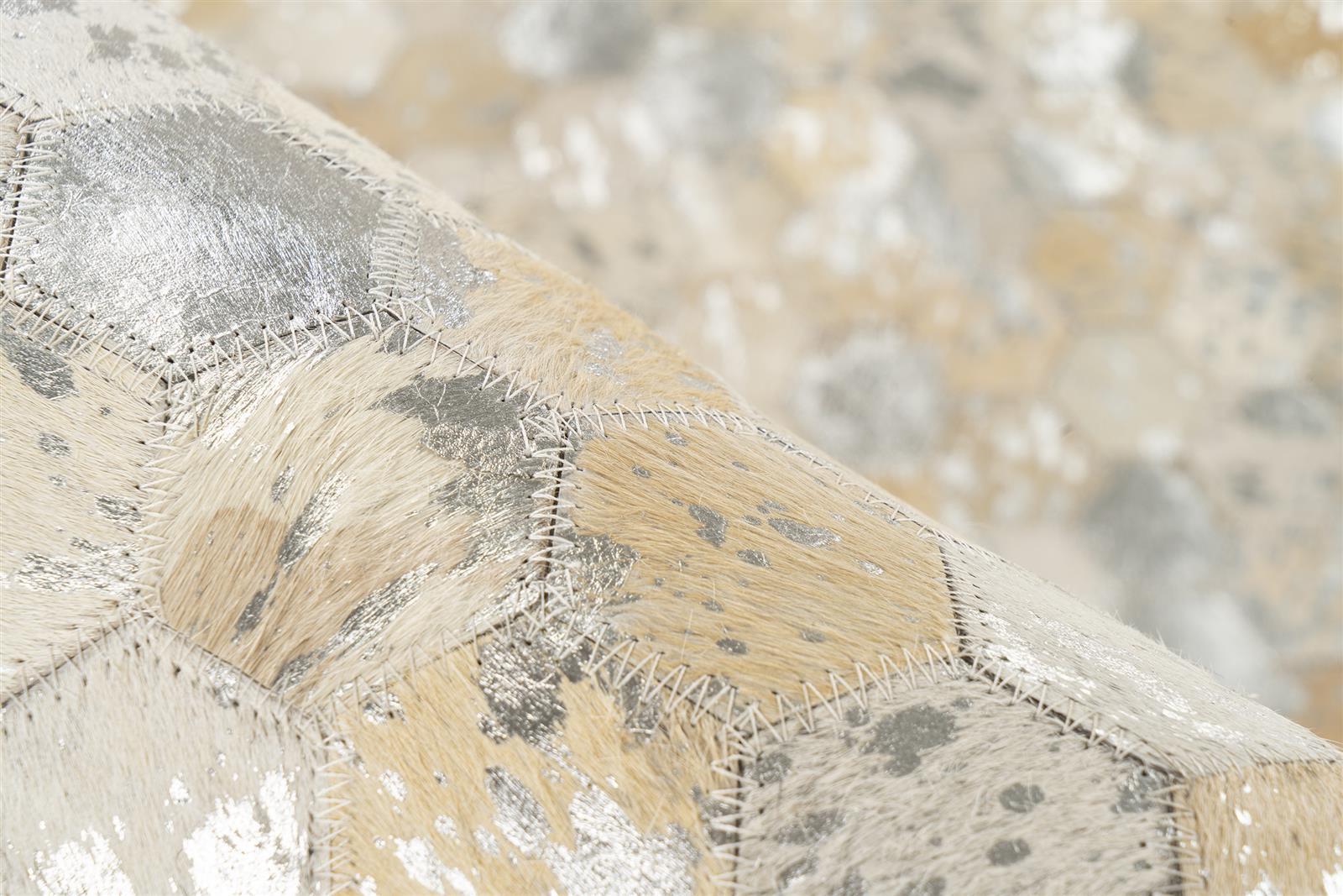 kayoom-lavin-1025-leder-teppich-handgefertigter-patchwork-teppich-aus-naturfell image 7