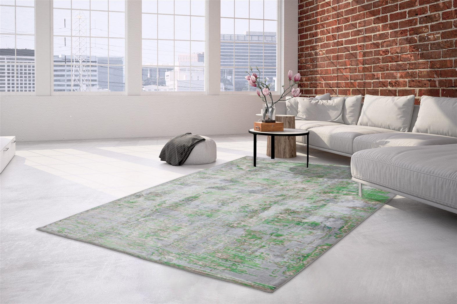 kayoom-ocean-500-vintage-hochflorteppich-handgefertigt-bedrucktes-design-moderne image 2