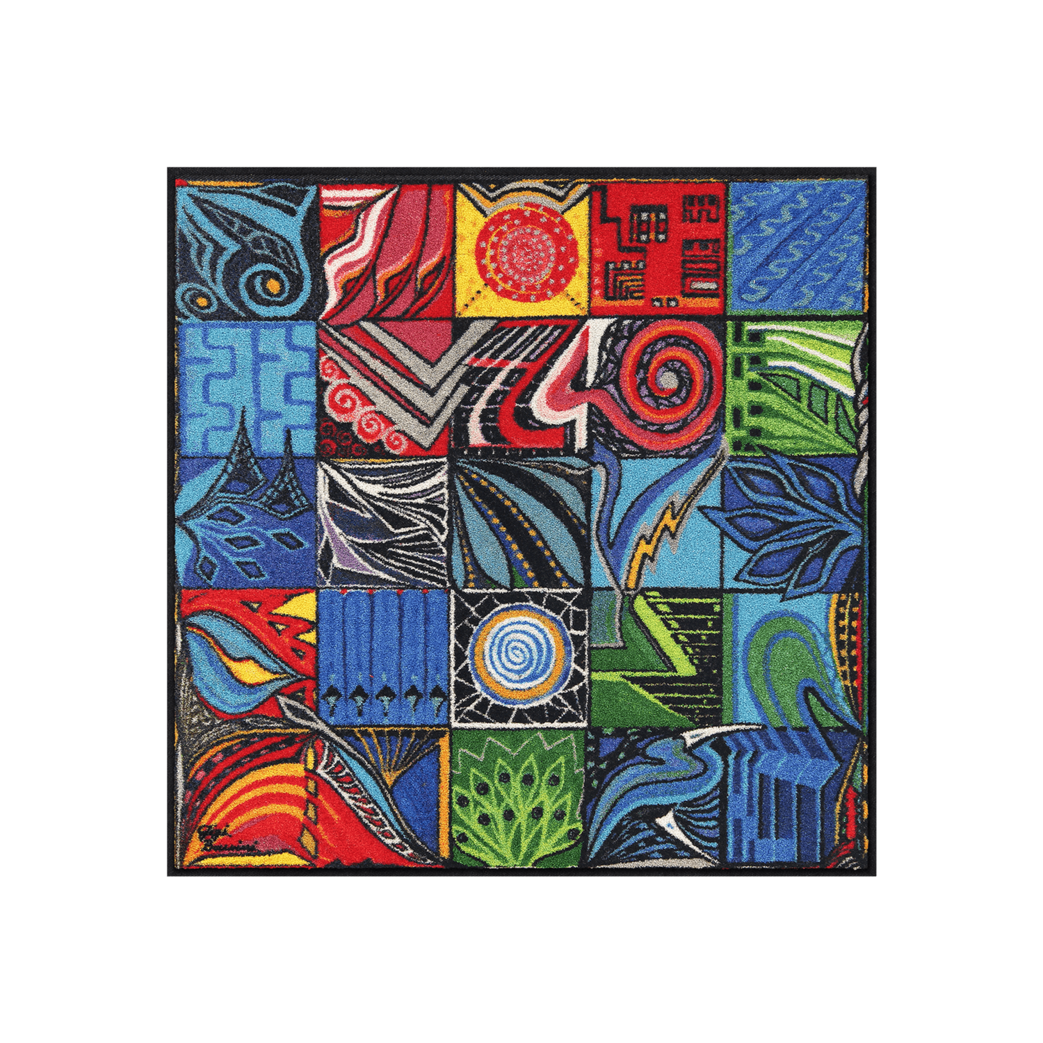 salonloewe-gemelli-teppich-85-x-85-cm-quadratische-fu-matte-mit-kunstmotiv-rutsc image 1