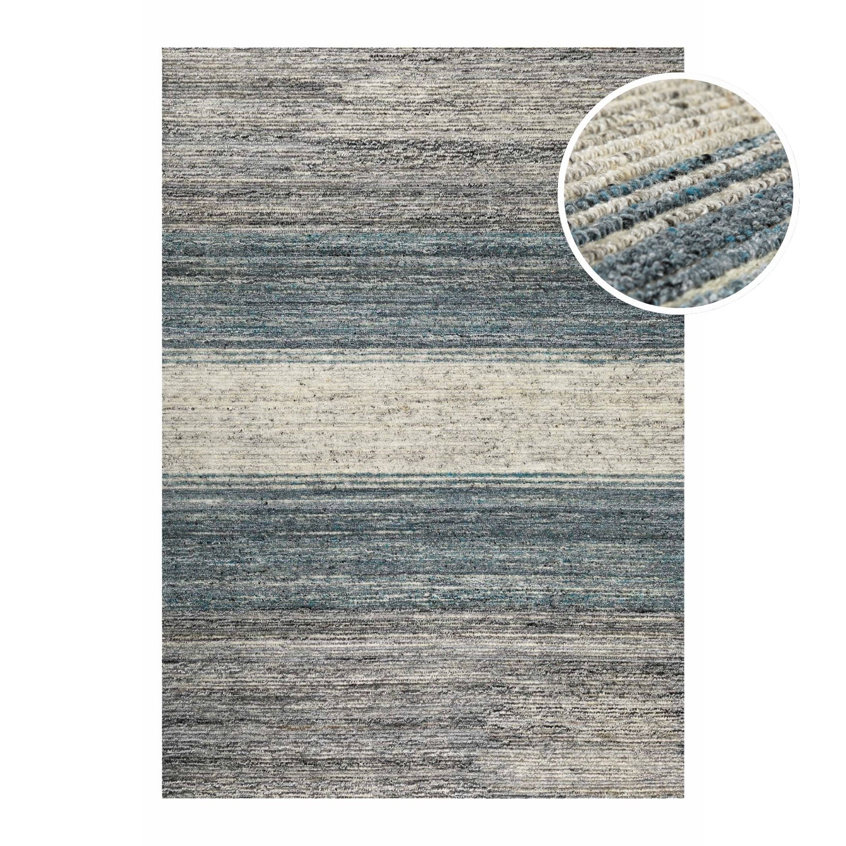 weconhome-hamptons-twentyfour-kurzflor-teppich-grau-blau-meliert image 1