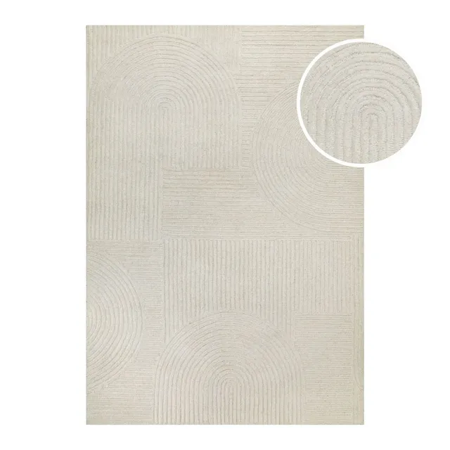 hamptons-by-weconhome-kurzflor-teppich-creme-wei-thirtysix-schurwolle image 1