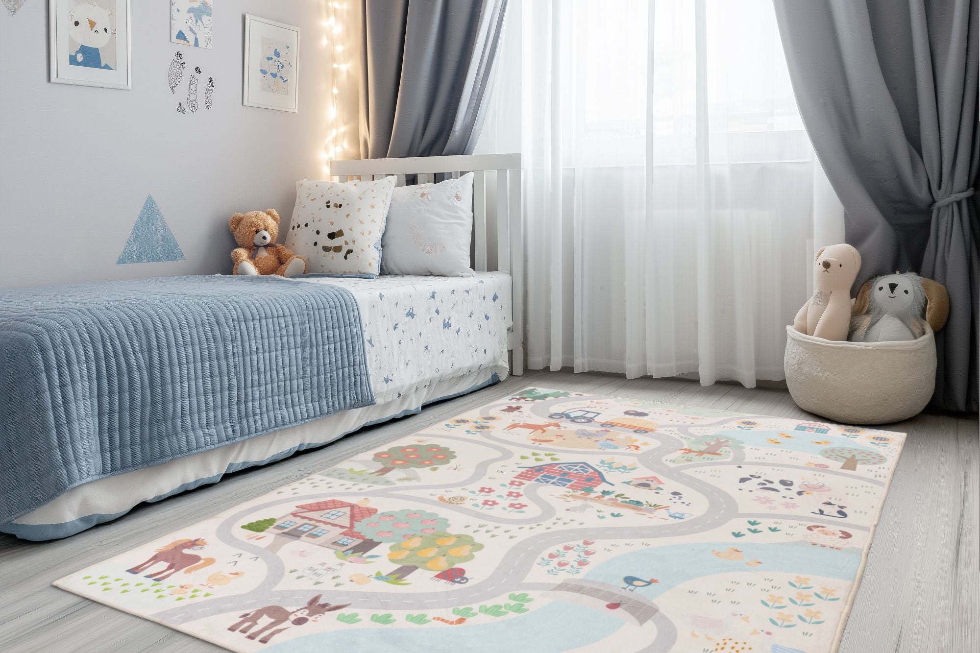 kayoom-wonder-133-bunt-kinderteppich-mit-kurzflor-6-mm-polyester-baumwolle-800-g image 4