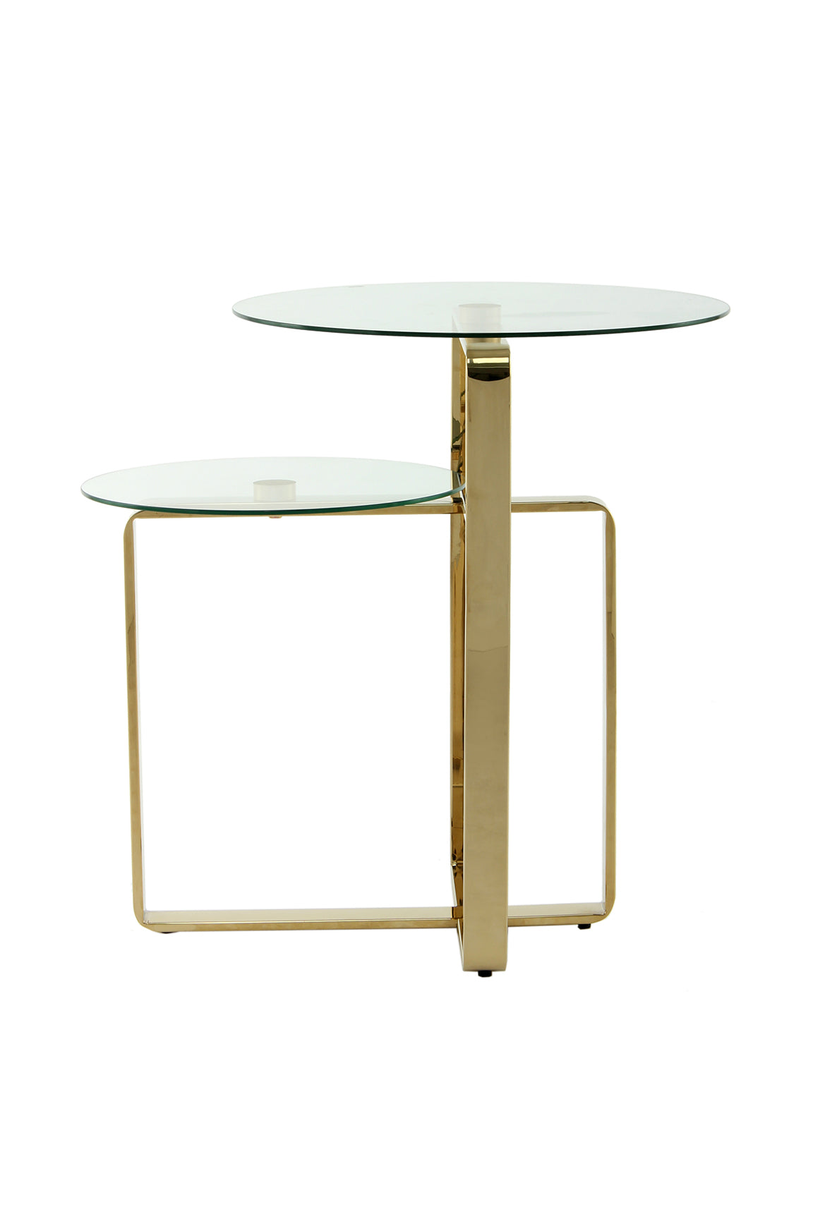 kayoom-beistelltisch-catrice-125-mit-2-glasplatten-und-edelstahlgestell image 3