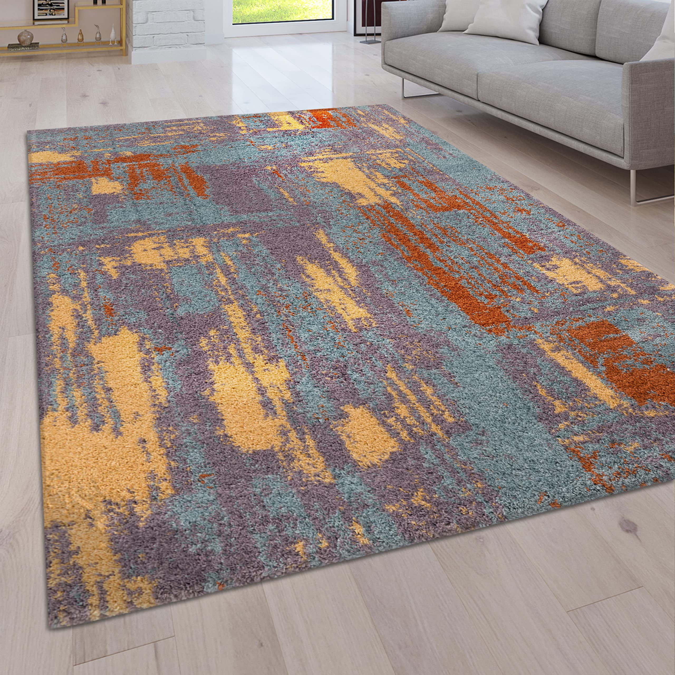 paco-home-shaggy-plus-hochflor-teppich-80x150-cm-bunt-2-vintage-abstrakt image 6