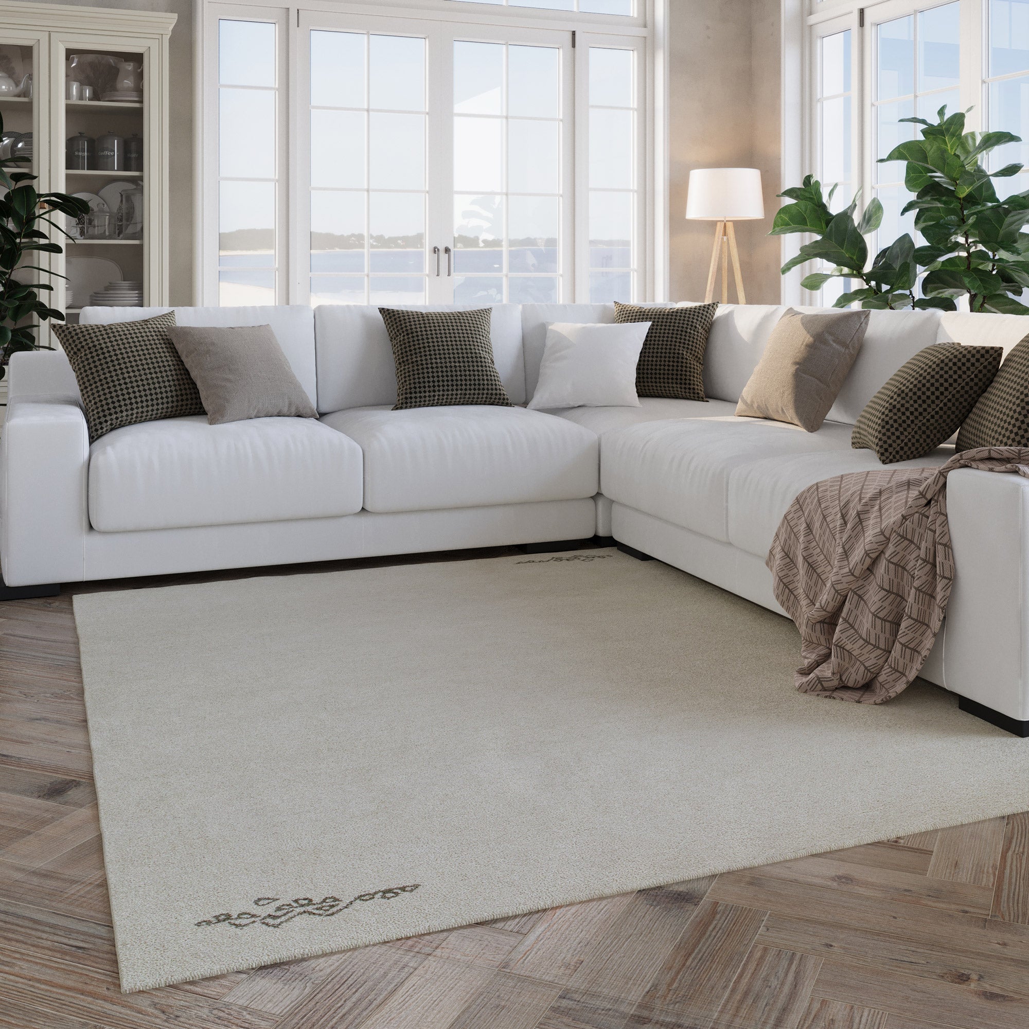 weconhome-hamptons-fortyfour-kurzflor-teppich-creme-wei-schurwolle-handgetuftet image 8