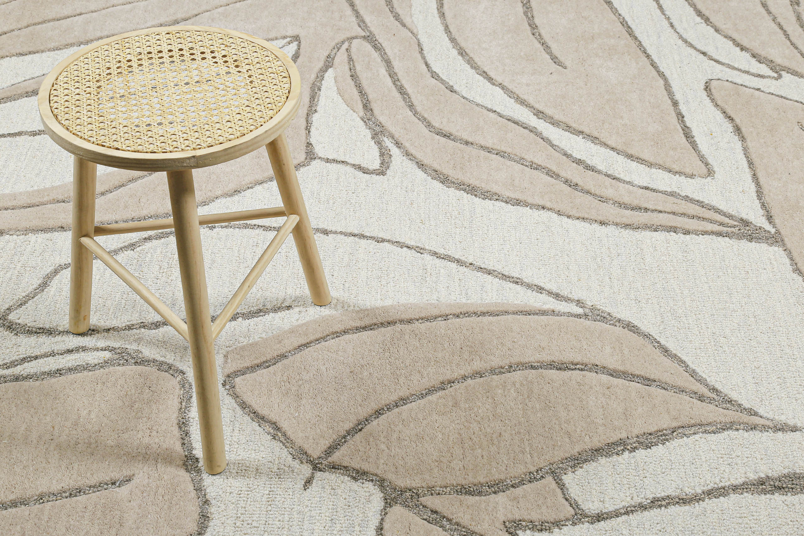 weconhome-tunia-kurzflorteppich-beige-schurwolle-10-mm image 7
