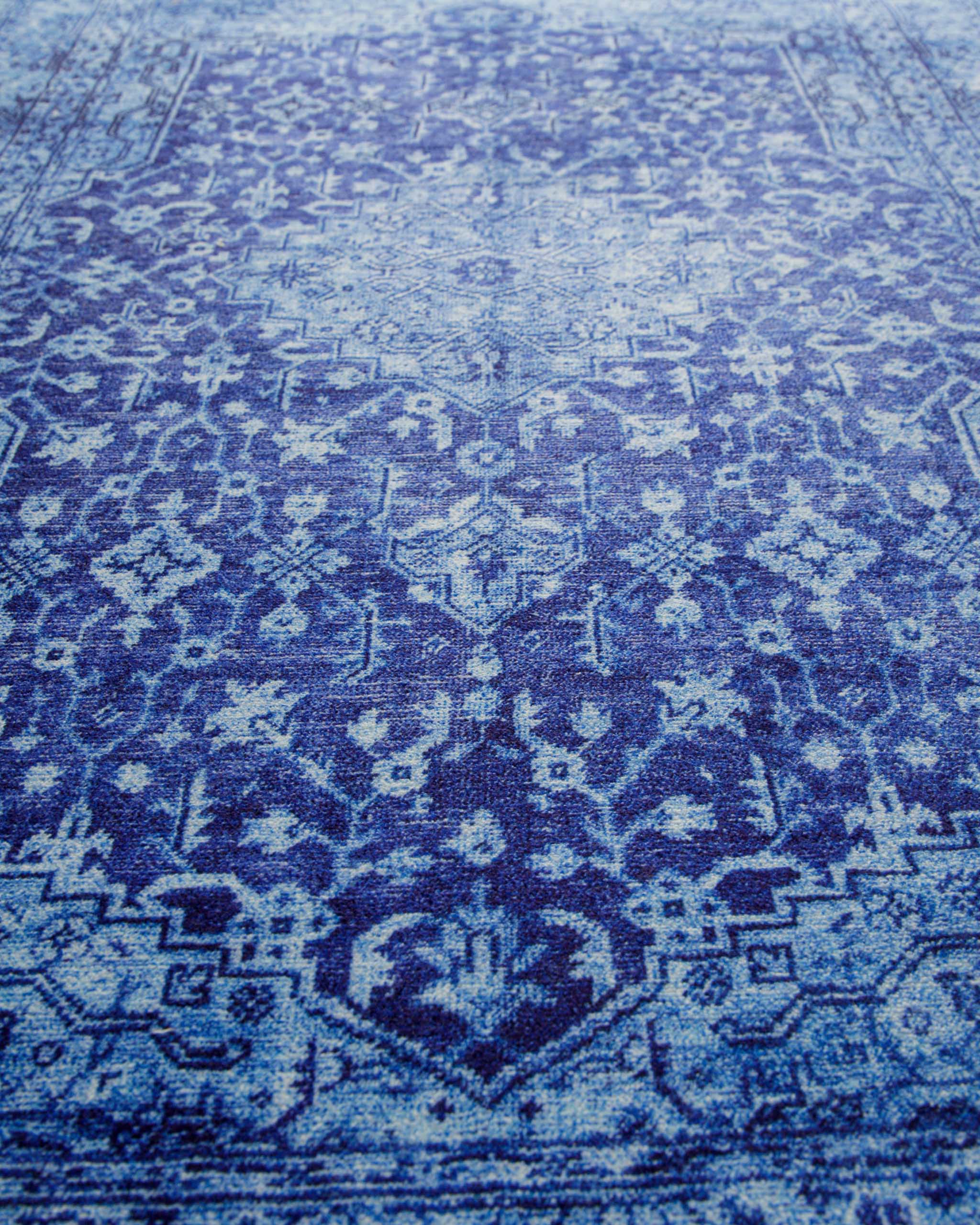 weconhome-badteppich-ralph-blau-multi-orientalischer-vintage-look-mit-antirutsch image 6