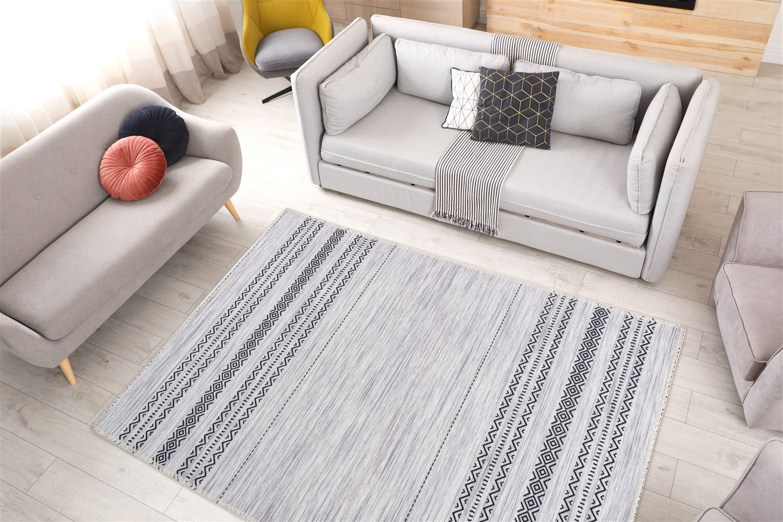 kayoom-maya-125-teppich-mit-print-muster-elegantes-design-f-r-dein-zuhause image 2