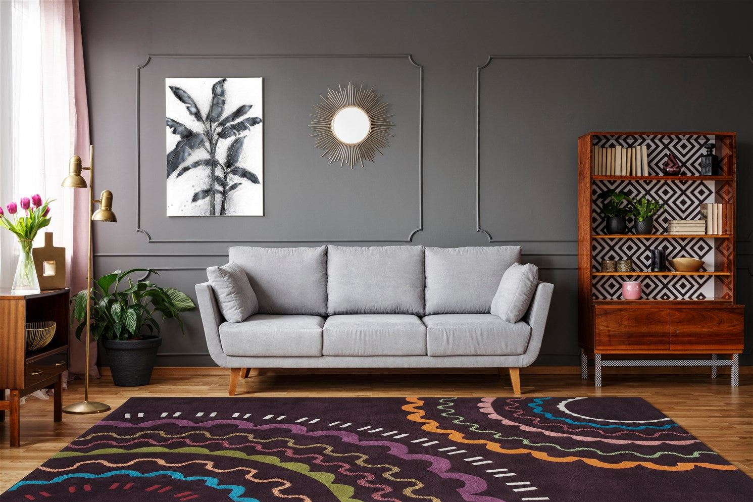 kayoom-spirit-3086-kurzflorteppich-modernes-design-pflegeleichtes-acryl-polyeste image 2