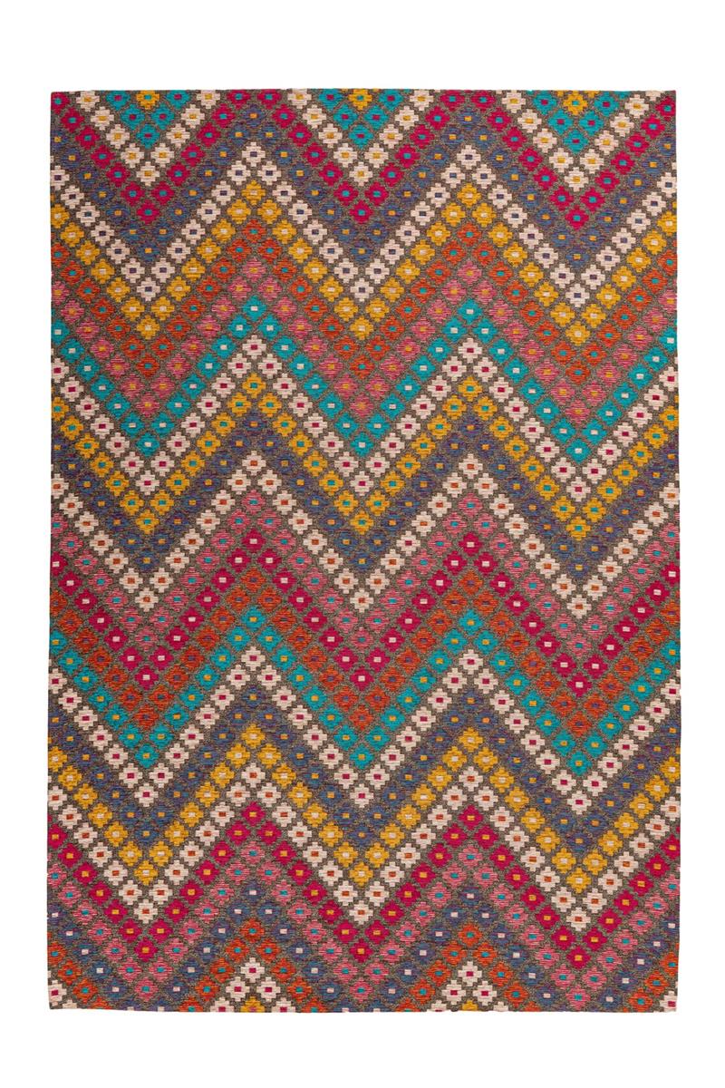 kayoom-primavera-225-flachflorteppich-bunt-modern-pflegeleicht image 1