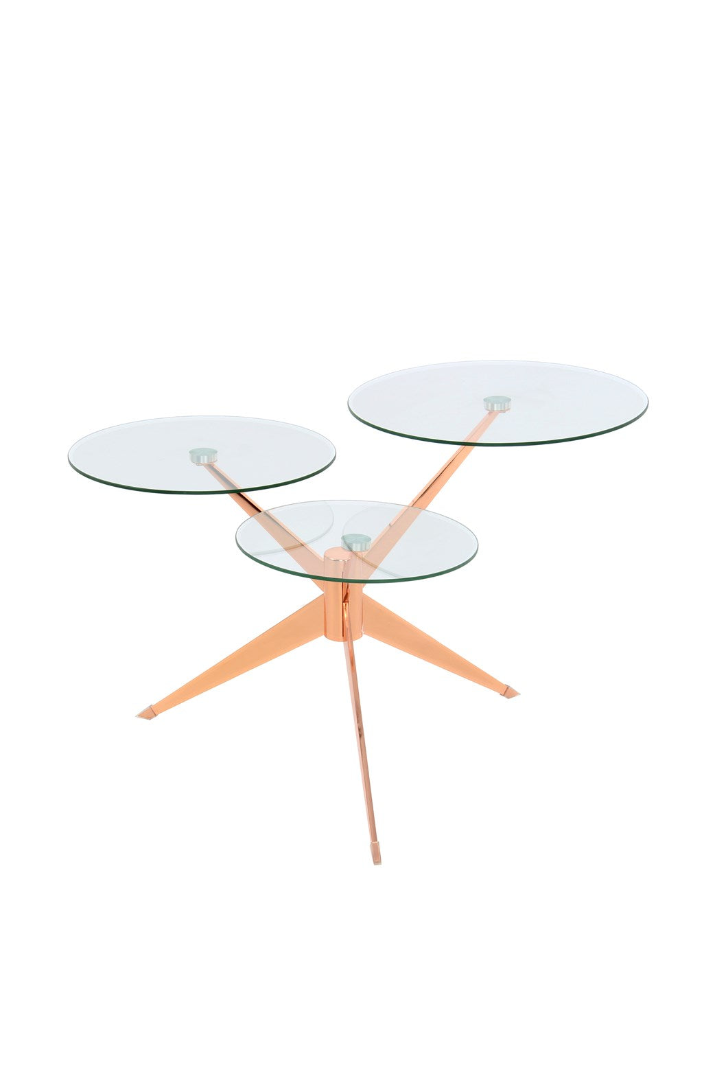 kayoom-beistelltisch-triplet-110-moderner-tisch-mit-drei-runden-versetzten-platt image 1