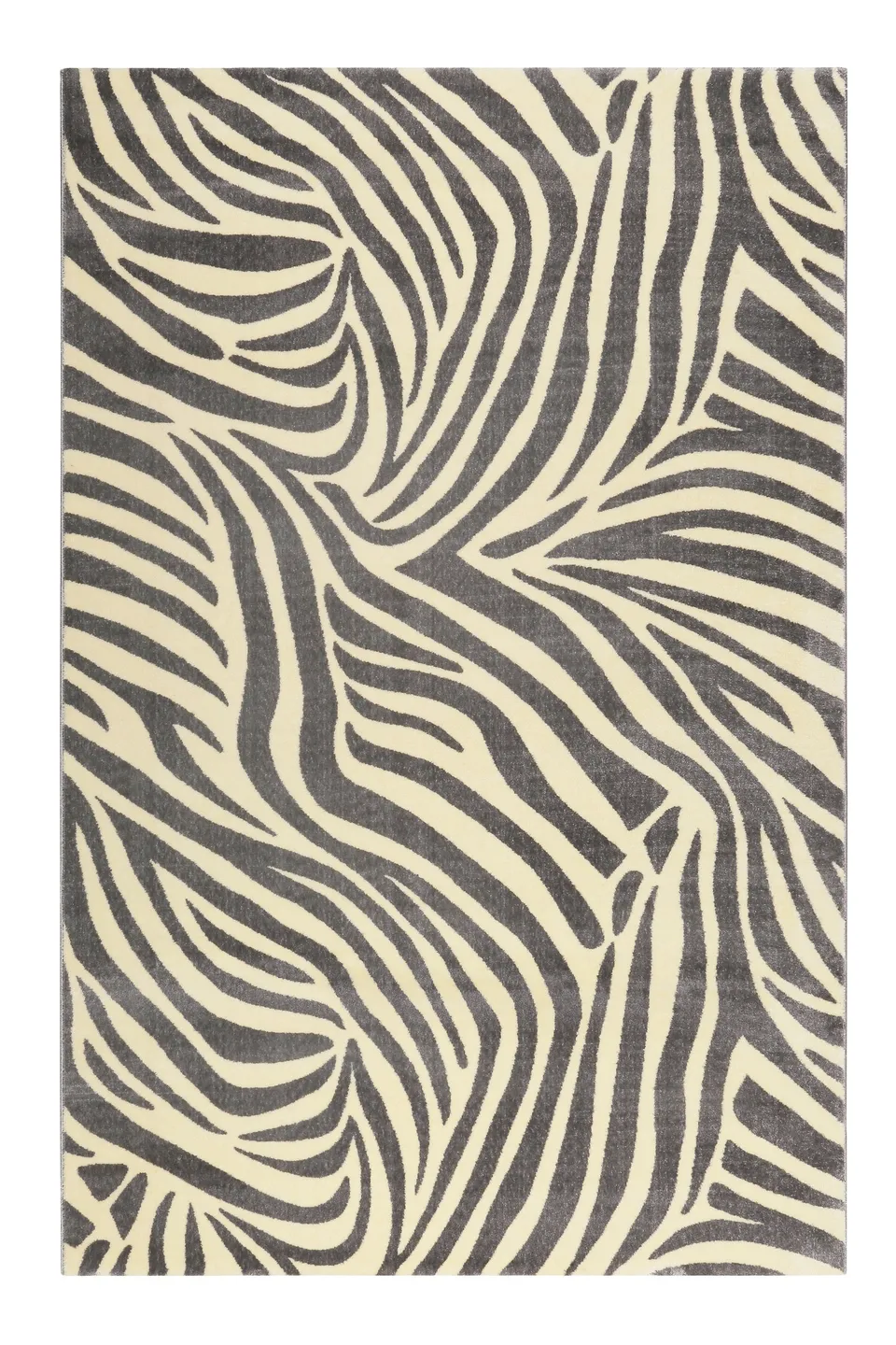 weconhome-zebra-kurzflor-teppich-grau-creme-webteppich image 1