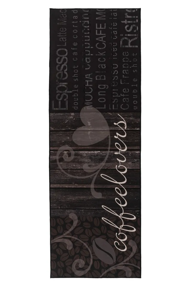 kayoom-deagle-125-kurzflorteppich-schwarz-60-x-180-cm-6-mm-florh-he-polyester image 1
