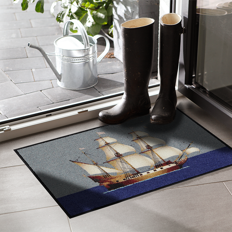 salonloewe-oceandream-eingangsmatte-50-x-75-cm-segelschiff-motiv-polyamid-rutsch image 2