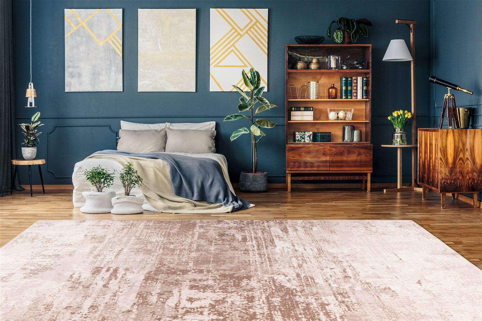 kayoom-saphira-100-kurzflorteppich-vintage-design image 2