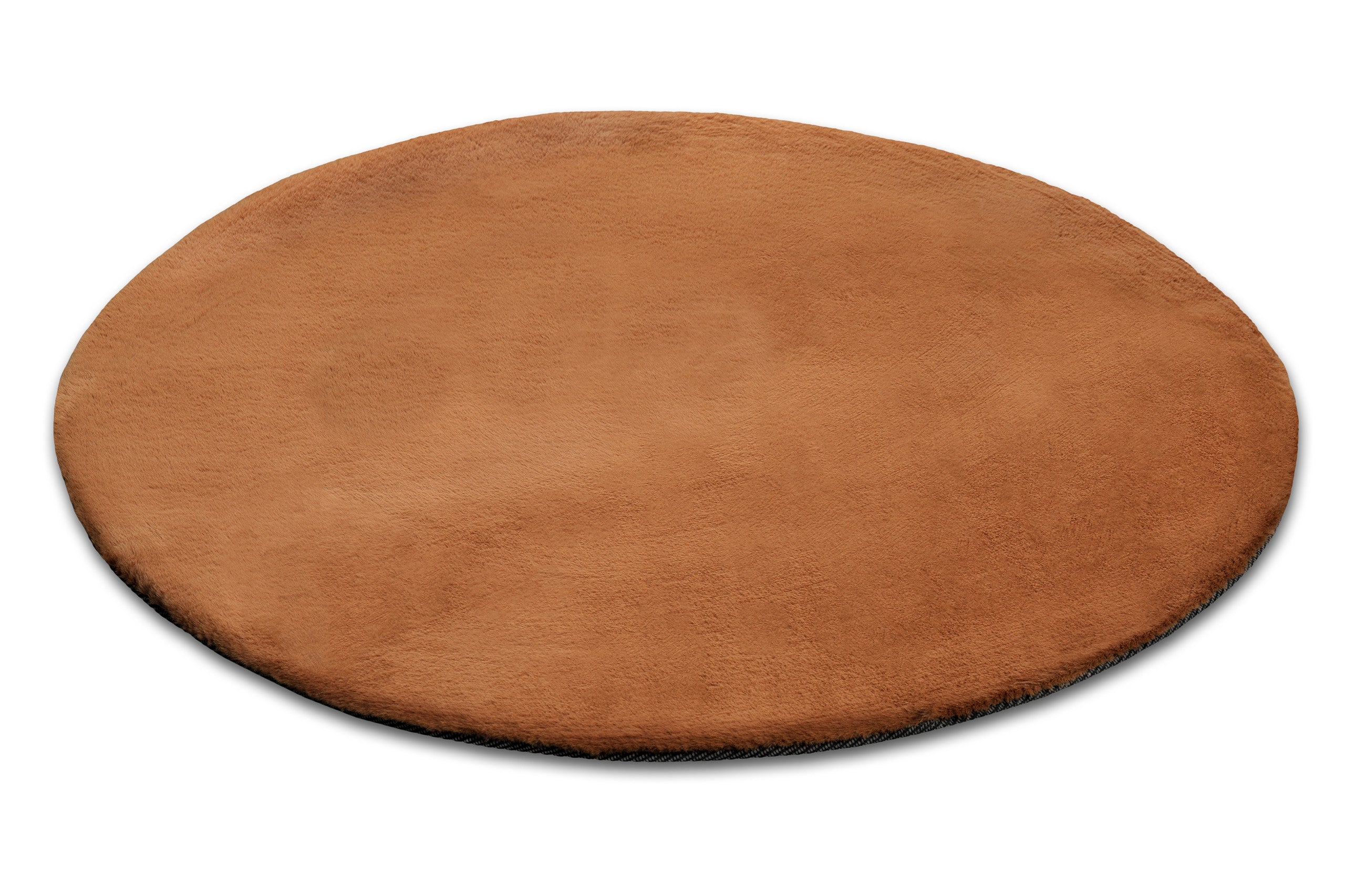 weconhome-basics-kunstfell-teppich-anna-rund-terracotta-flauschiger-hochflor-100 image 4
