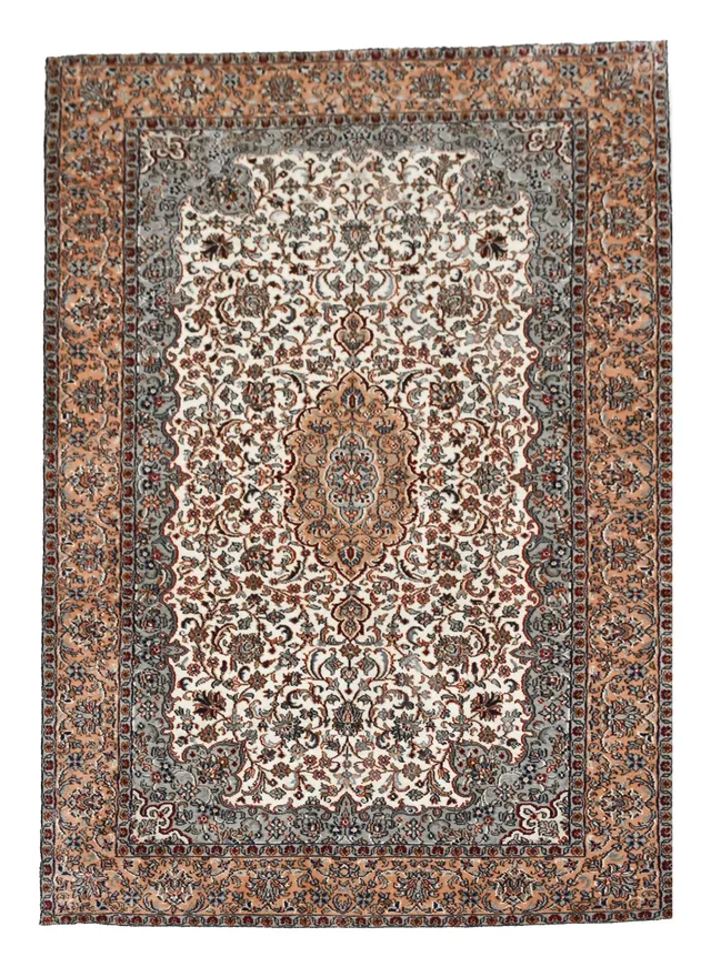 kayoom-kashan-12344-multi-hochflor-teppich-95x154-cm-orient-design-handgewebt image 1