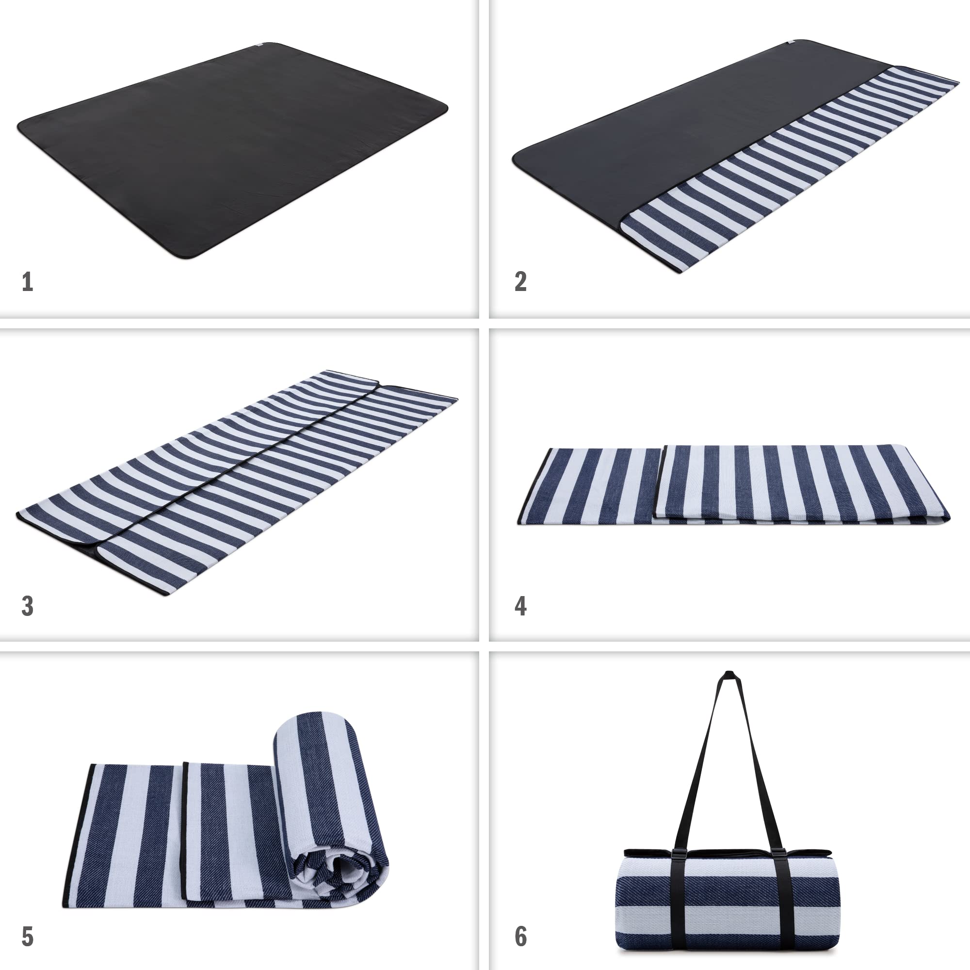 paco-home-picknickdecke-wasserdicht-blau-wei-2-200x200-cm image 5