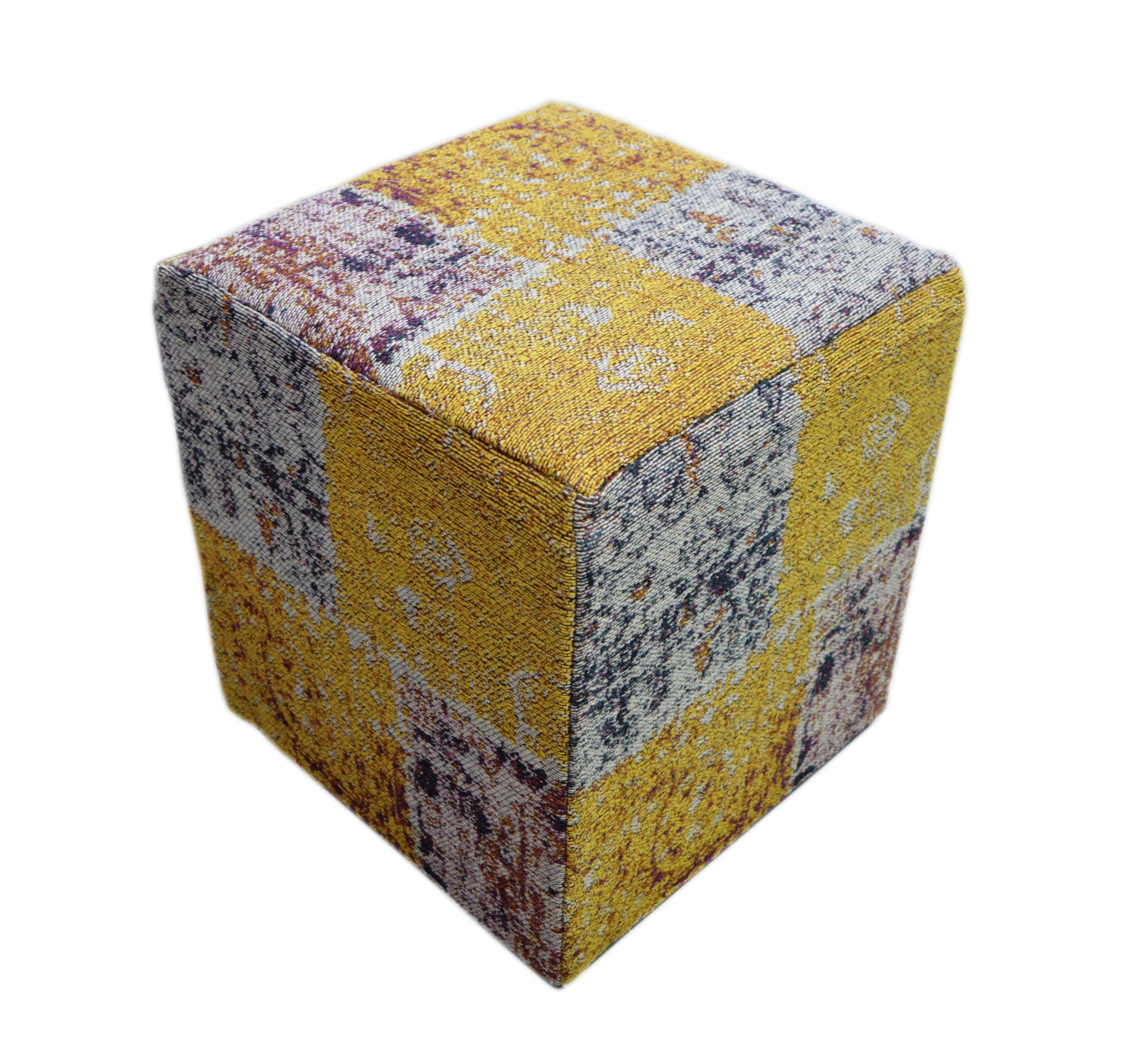 kayoom-solitaire-pouf-310-bunter-sitzhocker-mit-baumwollbezug image 1