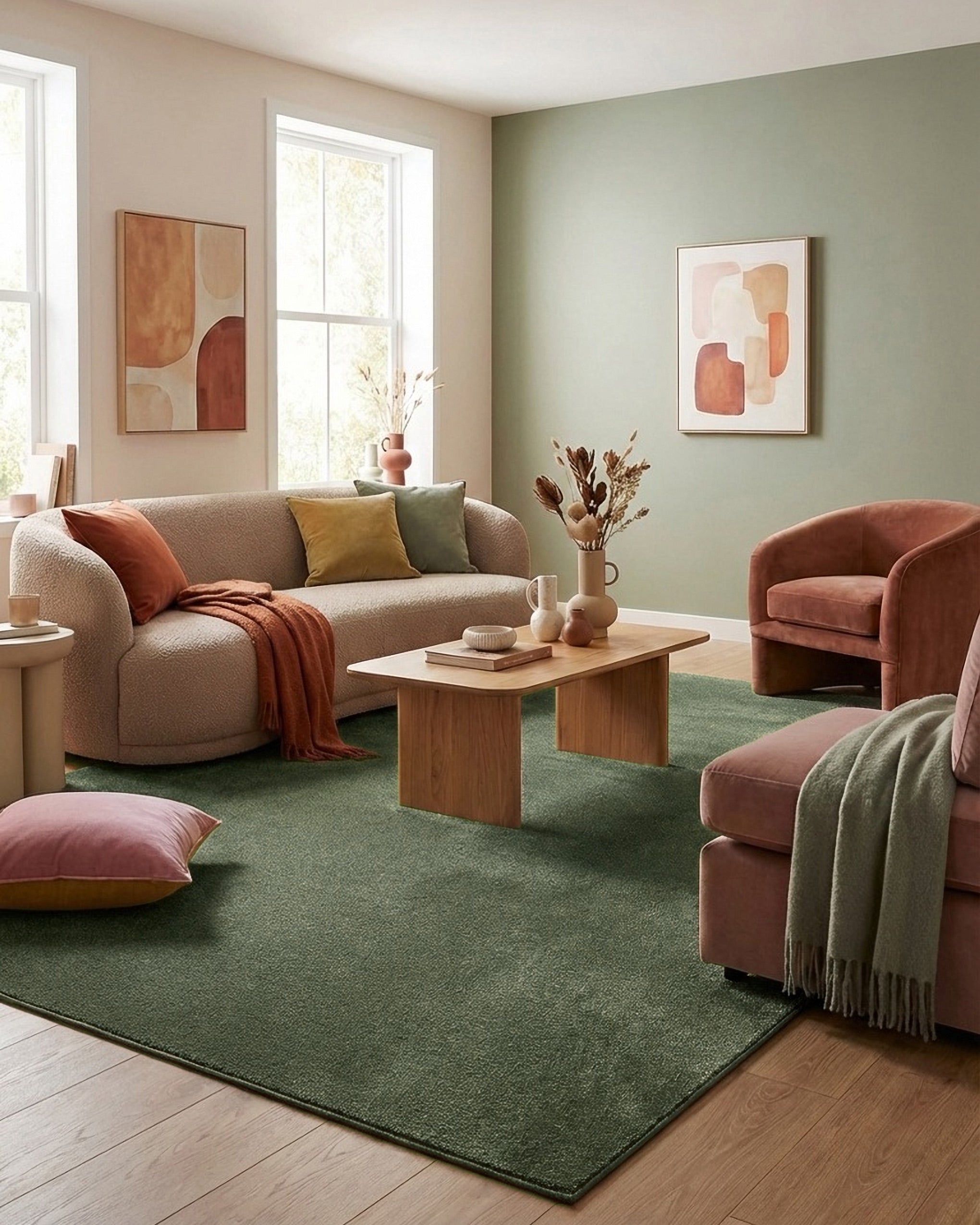 weconhome-homie-living-kurzflorteppich-montepulciano-laub-gr-n image 2