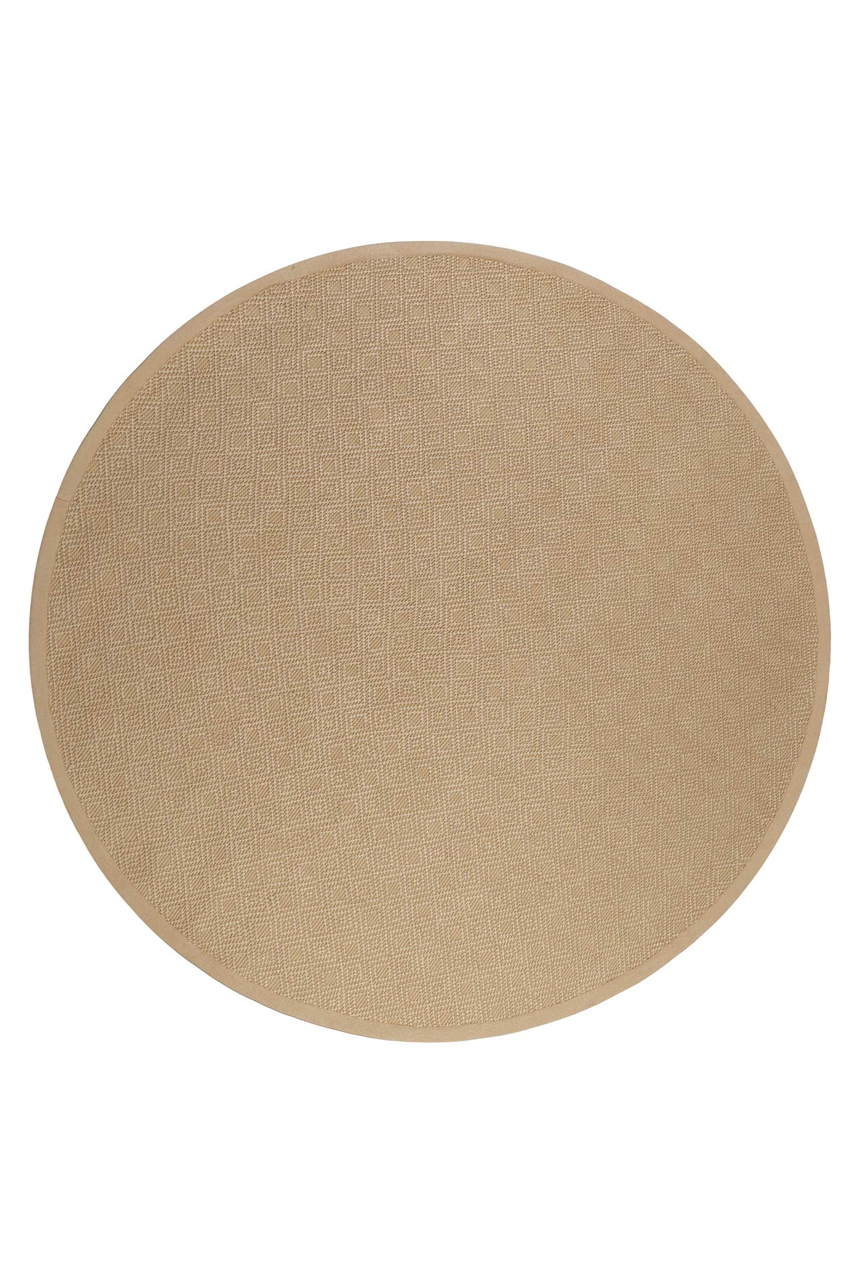weconhome-jute-teppich-hugo-two-rund-natur-mit-rautenmuster image 1