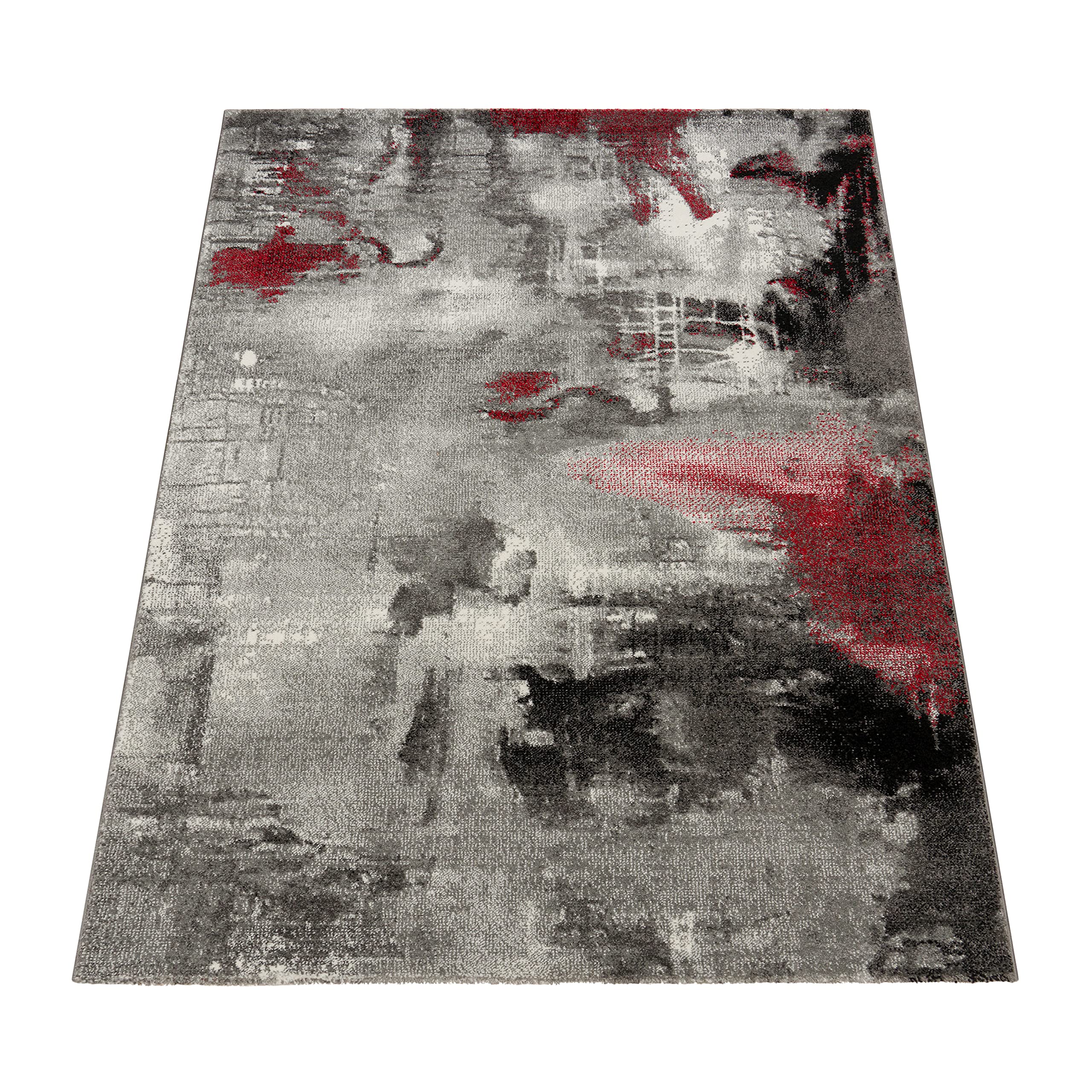 paco-home-teppich-canvas-leinwand-optik-rot-160x230-cm image 4