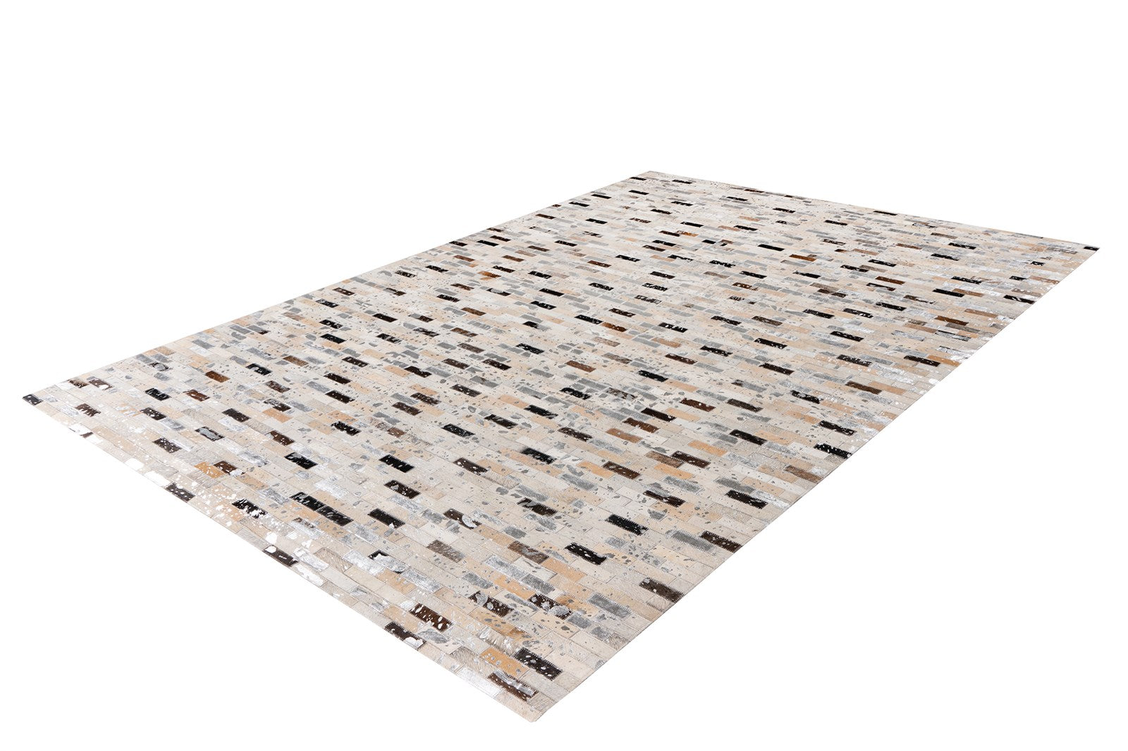 kayoom-lavin-525-design-teppich-im-patchwork-look-aus-leder-unikat-mit-lederopti image 4