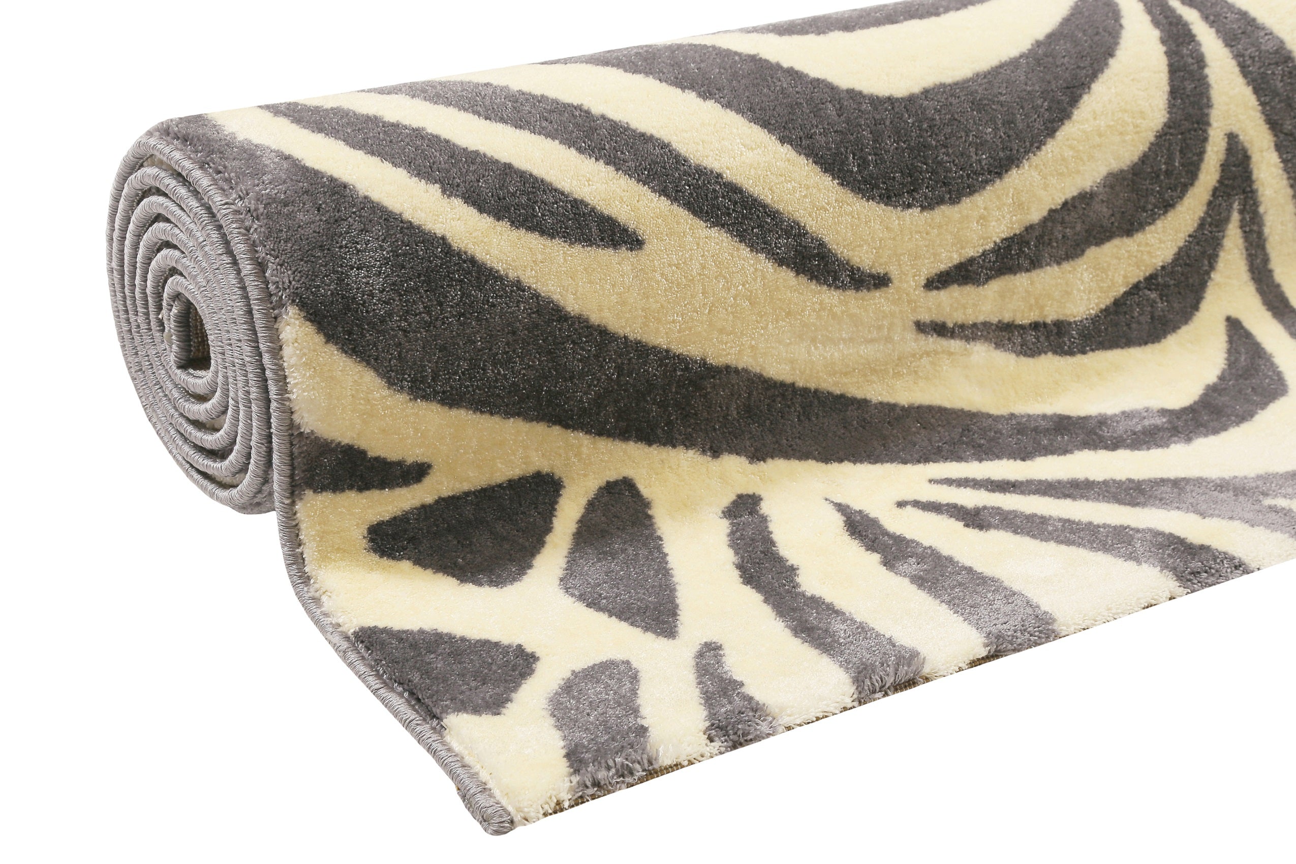 weconhome-zebra-kurzflor-teppich-grau-creme-webteppich image 6