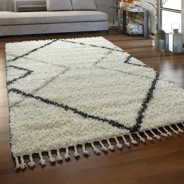 paco-home-shaggy-hochflor-teppich-140x200-cm-creme-10 image 1