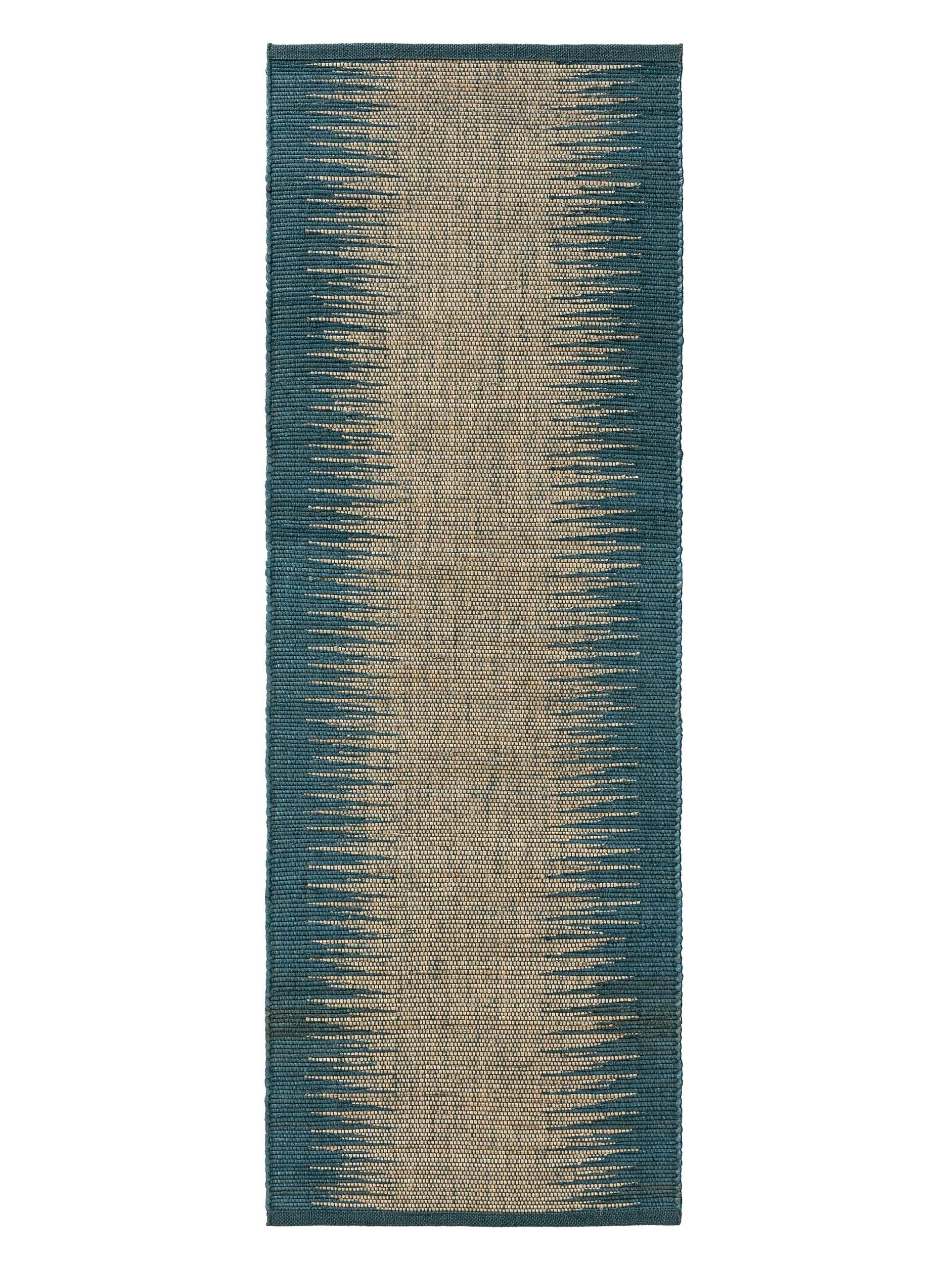 benuta-pure-jutel-ufer-tulsi-blau-70x200-cm-sisal-jute-vintage-ethno-pflegeleich image 1