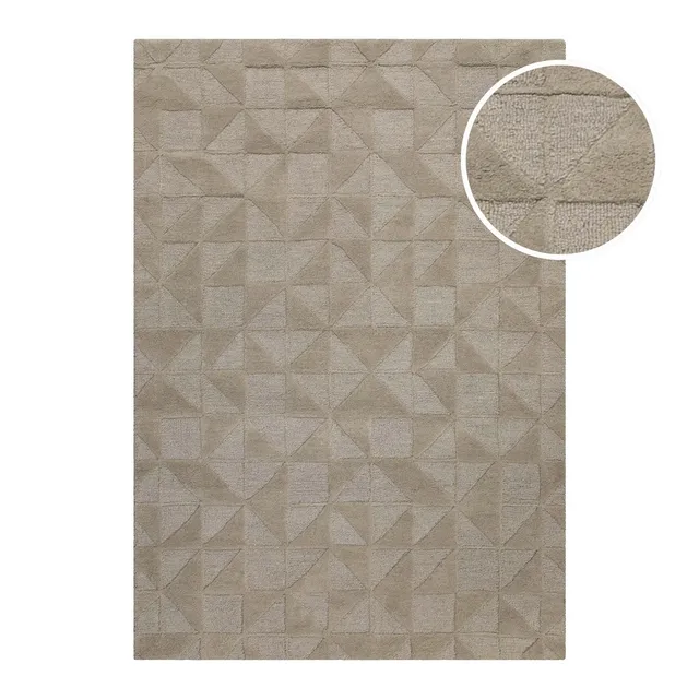 weconhome-kurzflor-teppich-hamptons-thirtyseven-schurwolle-sand-beige image 1