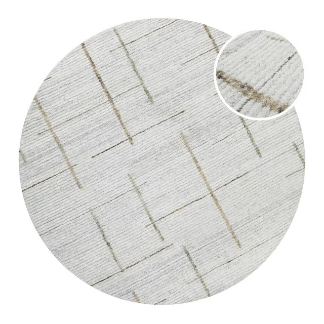 weconhome-hamptons-twentytwo-kurzflor-teppich-rund-perl-wei-handgetuftet-200-cm image 1
