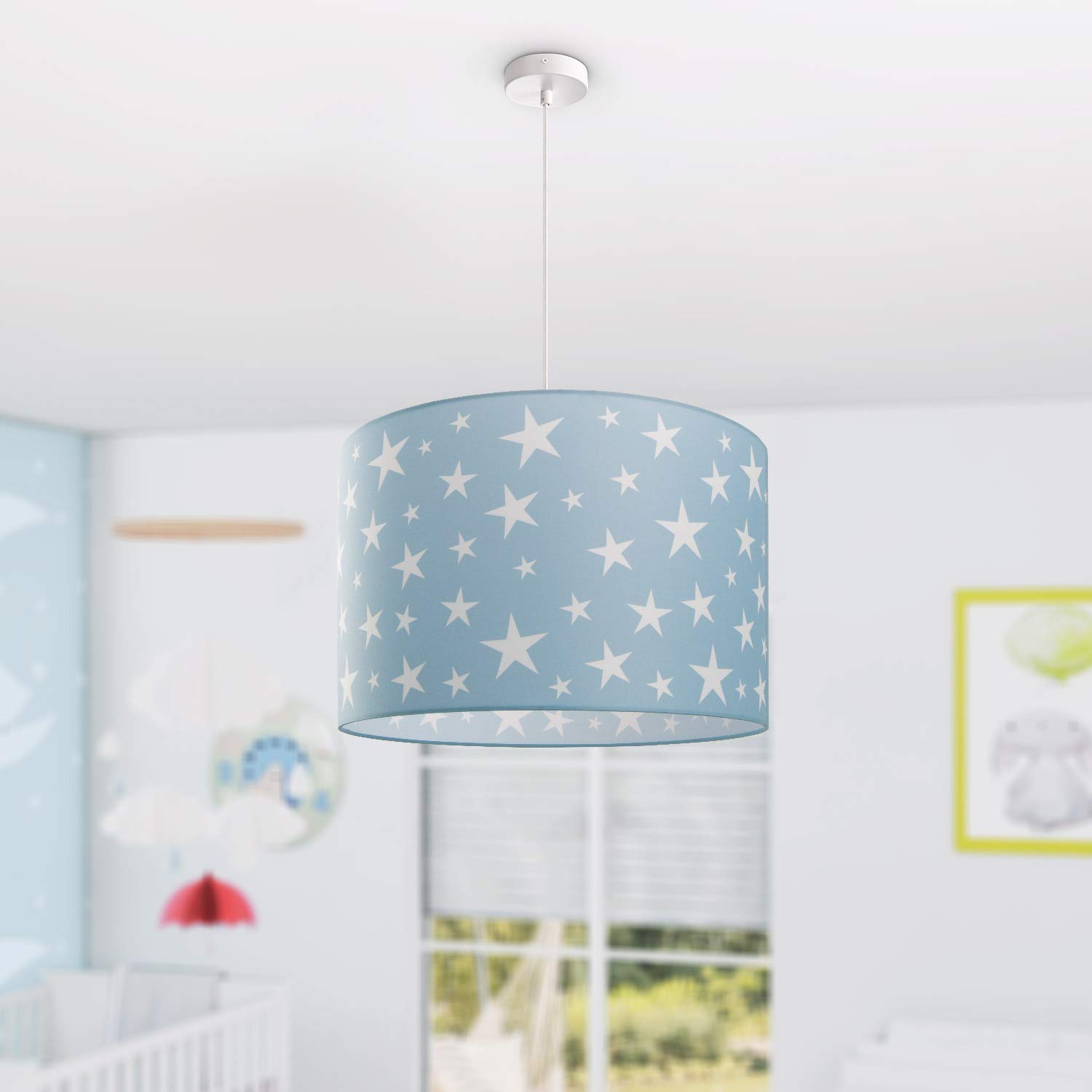 paco-home-kinderlampe-pendelleuchte-sternenhimmel-t-rkis-45-5-cm-e27 image 2