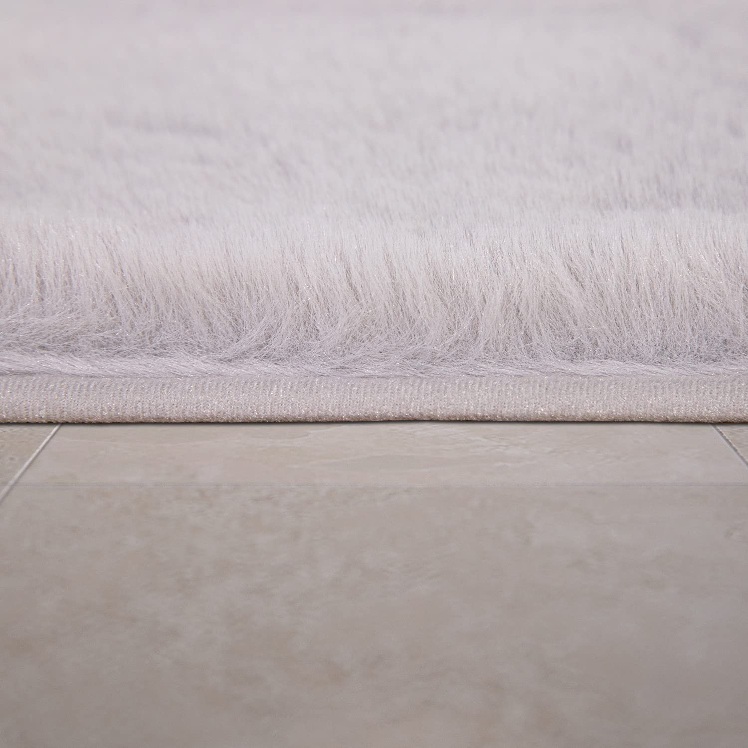 paco-home-spa-badezimmerteppich-shaggy-60x100-cm-grau-rutschfest-waschbar image 2