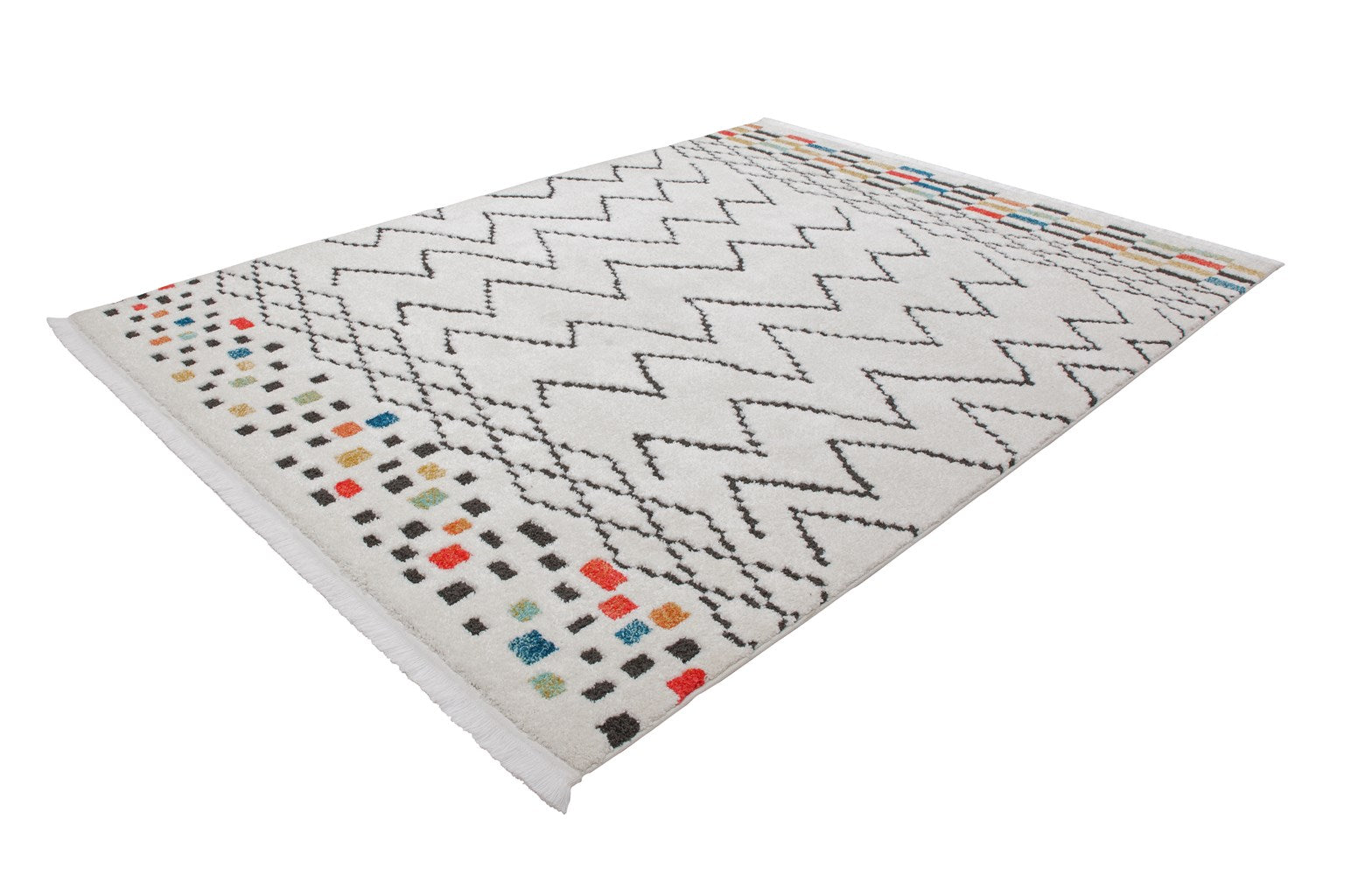 kayoom-agadir-410-kurzflorteppich-zickzack-muster-ethno-design-polypropylen-poly image 2