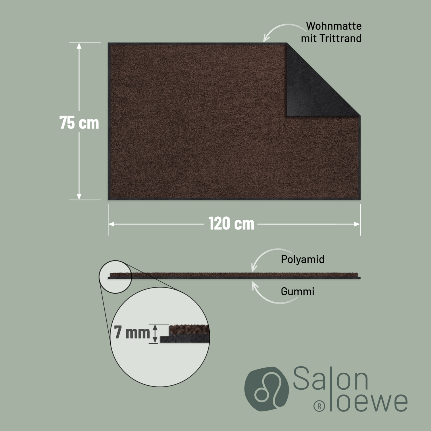 salonloewe-schokobraun-halb-rund-75-x-120-cm-halbrunde-eingangsmatte-schokobraun image 4