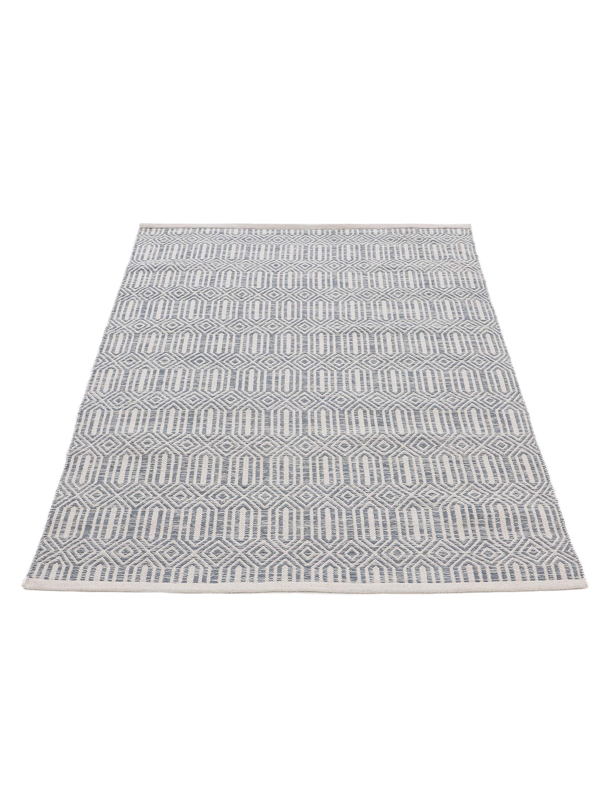 carpetfine-kelim-oregan-teppich-grau-80x150-cm-flachgewebe-baumwolle image 3