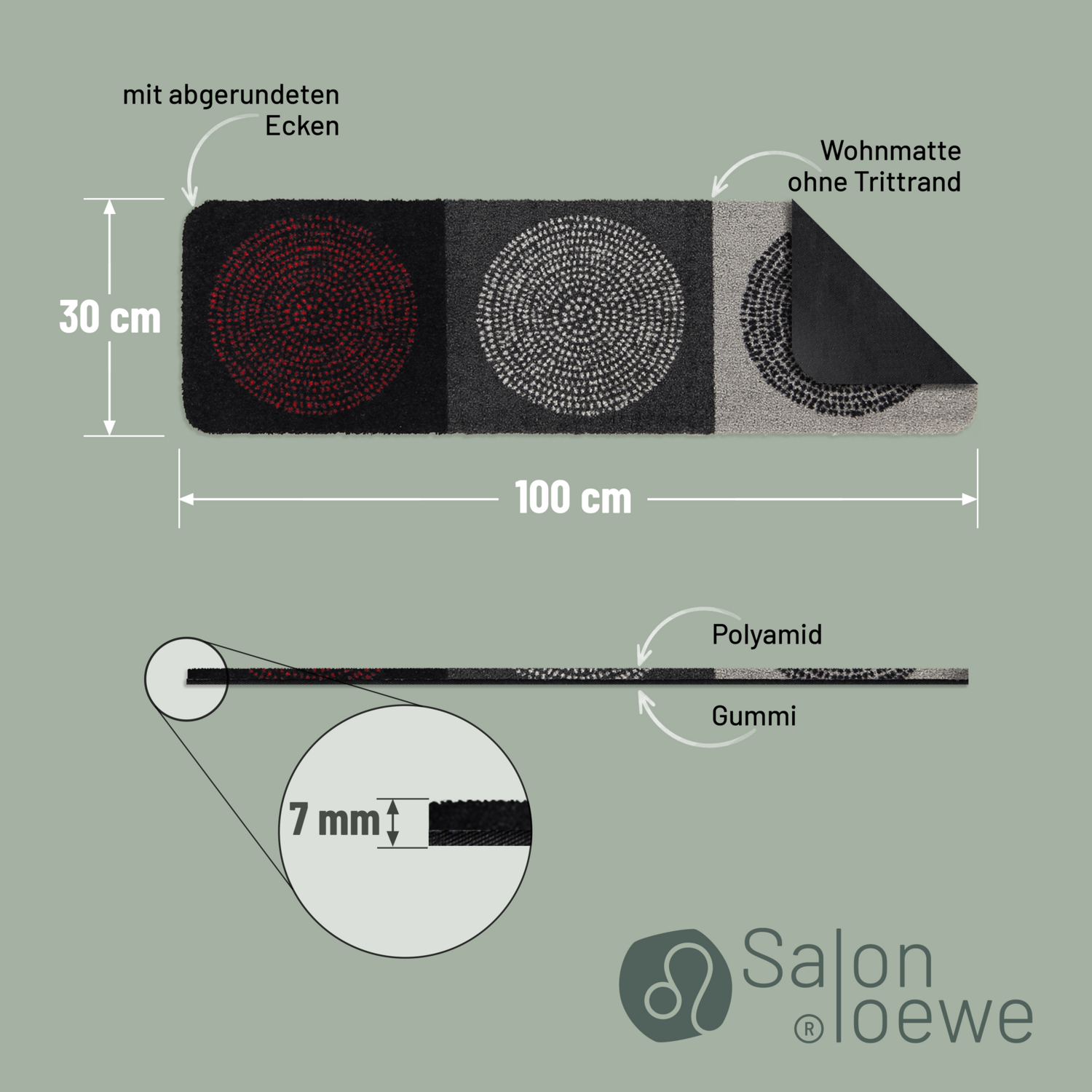salonloewe-nestor-teppich-30-x-100-cm-schmutzfangmatte-mit-modernem-design image 4