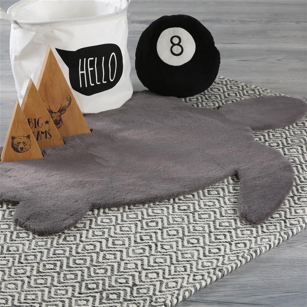 kayoom-lille-863-kinderteppich-92-cm-x-83-cm-grau-tiermotiv image 2