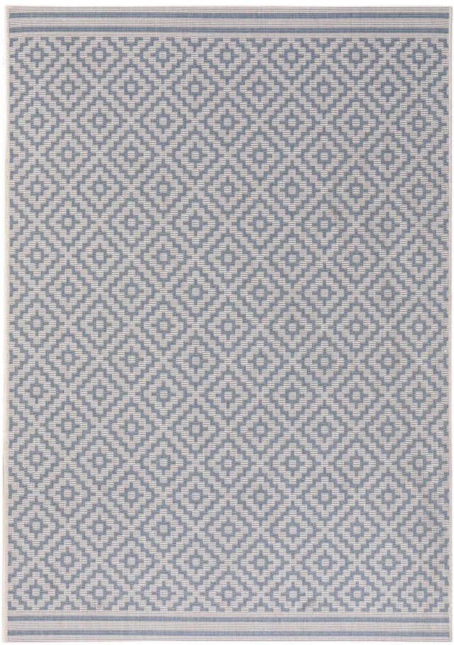 benuta-plus-in-outdoor-teppich-metro-flachgewebe-wetterfest-blau-80x150-cm image 1