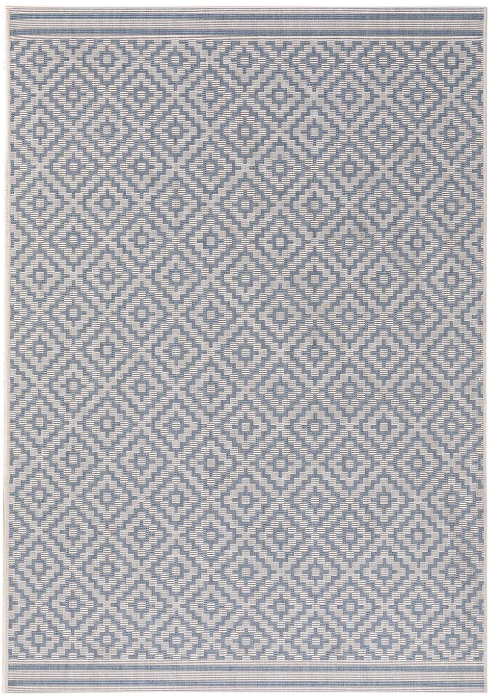 benuta-plus-in-outdoor-teppich-metro-flachgewebe-wetterfest-blau-80x150-cm image 1