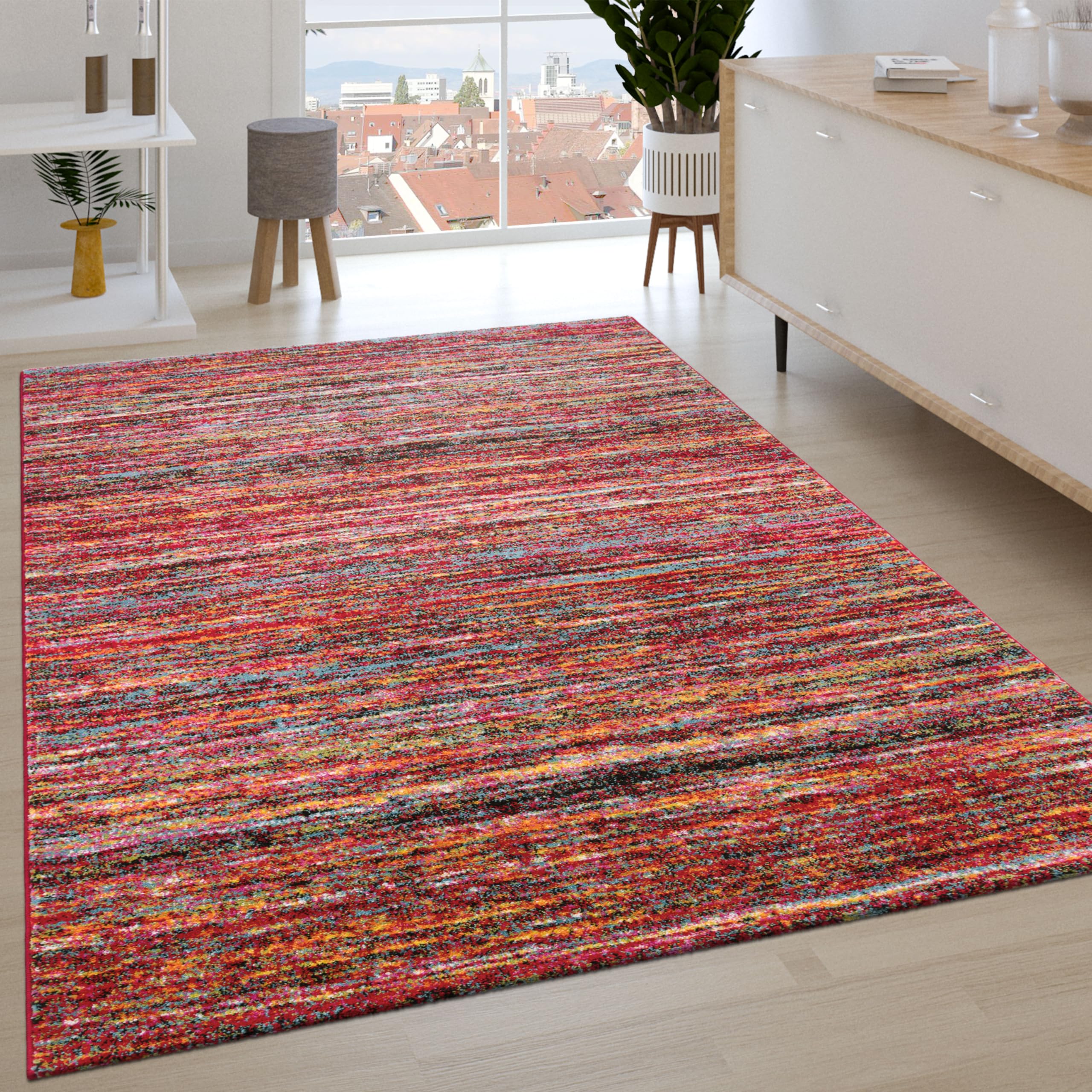 paco-home-ethno-kurzflor-teppich-80x150-cm-bunt image 1