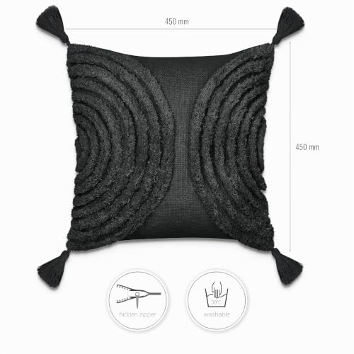 paco-home-boho-kissenbezug-mit-quastenfransen-single-schwarz image 7
