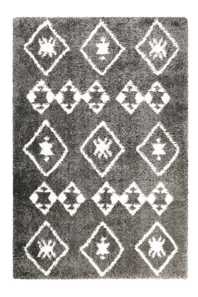 weconhome-boho-scandic-ayachi-hochflor-teppich-grau-50-mm image 1