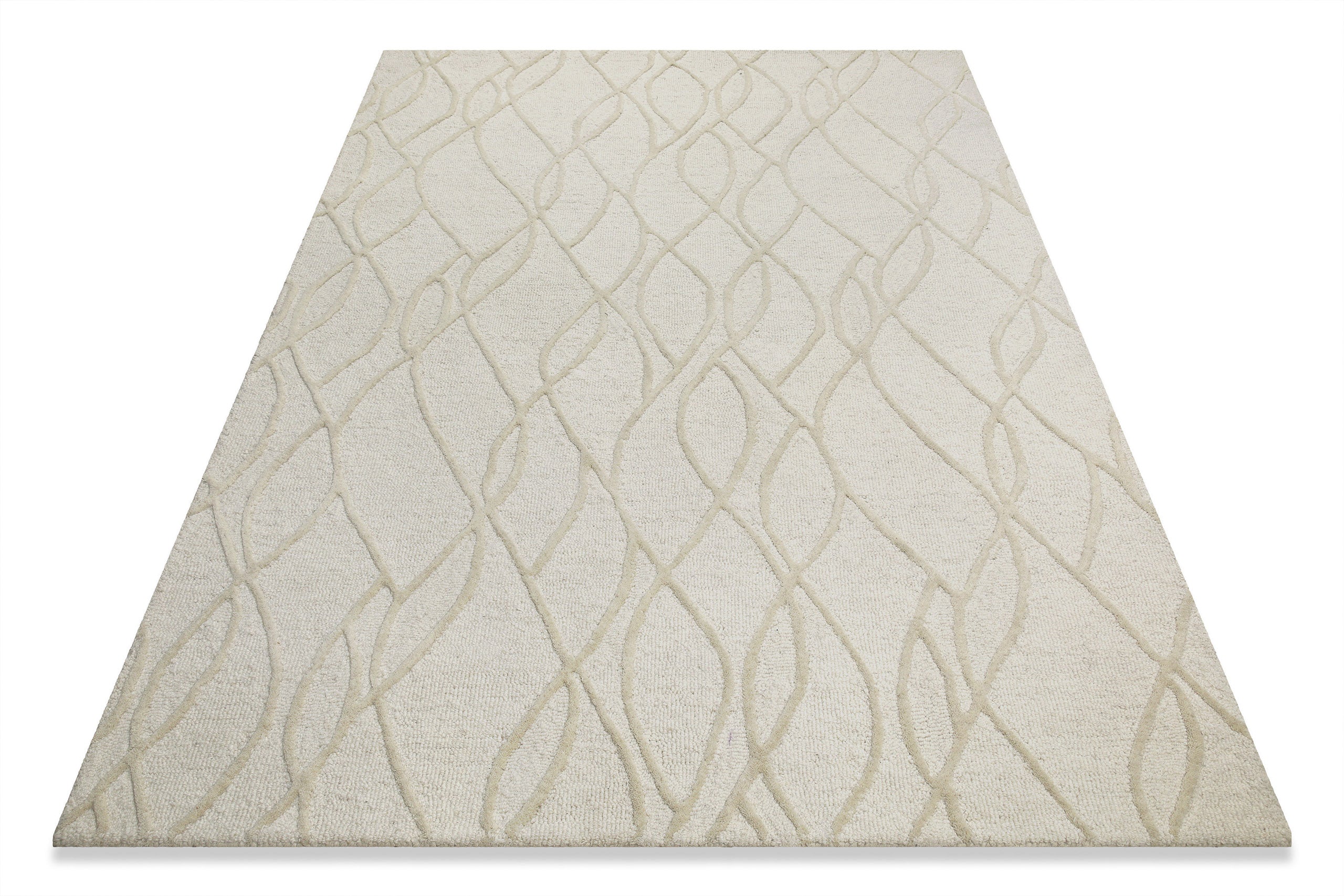 weconhome-hamptons-twentythree-kurzflor-teppich-creme-wei-schurwolle image 4