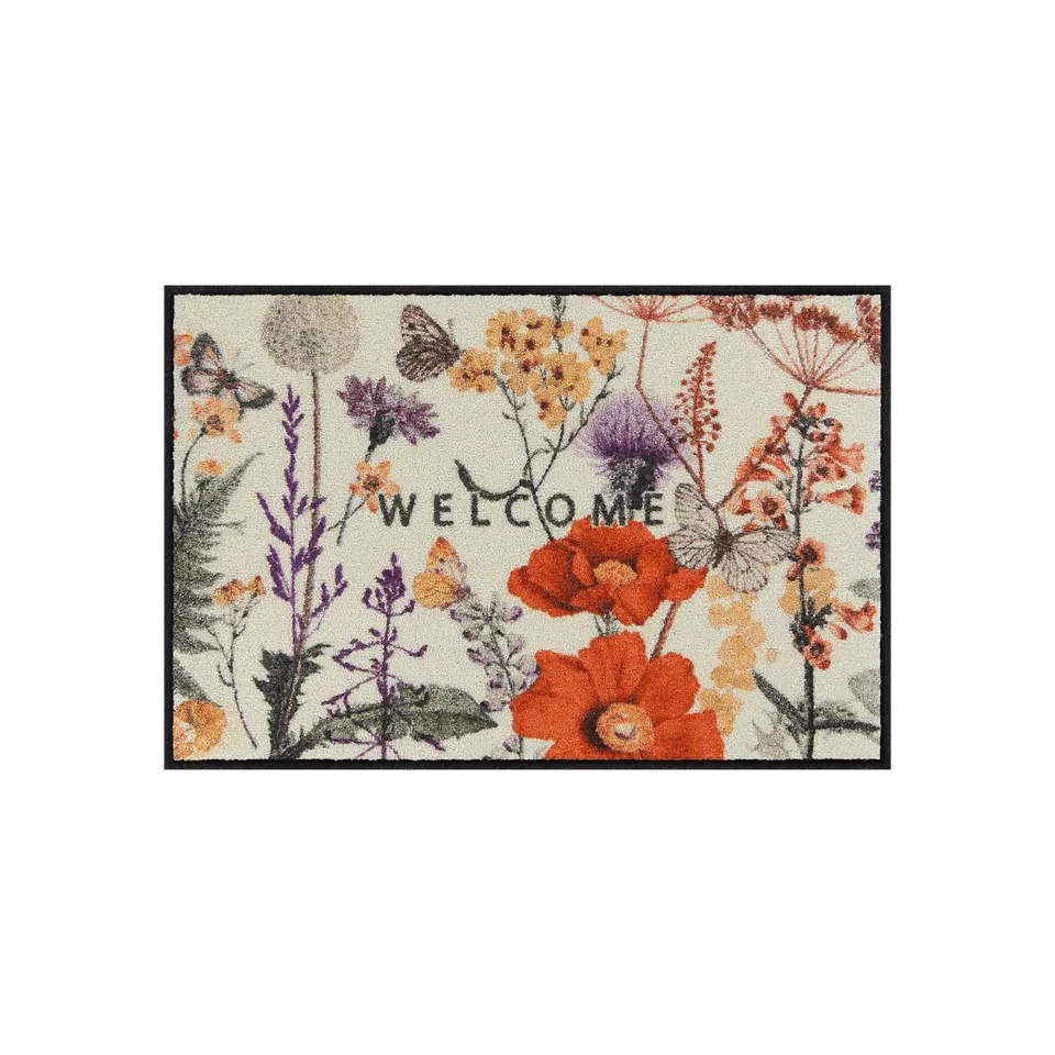 salonloewe-late-summer-eingangsmatte-50-x-75-cm-fu-matte-mit-blumen-und-schmette image 1