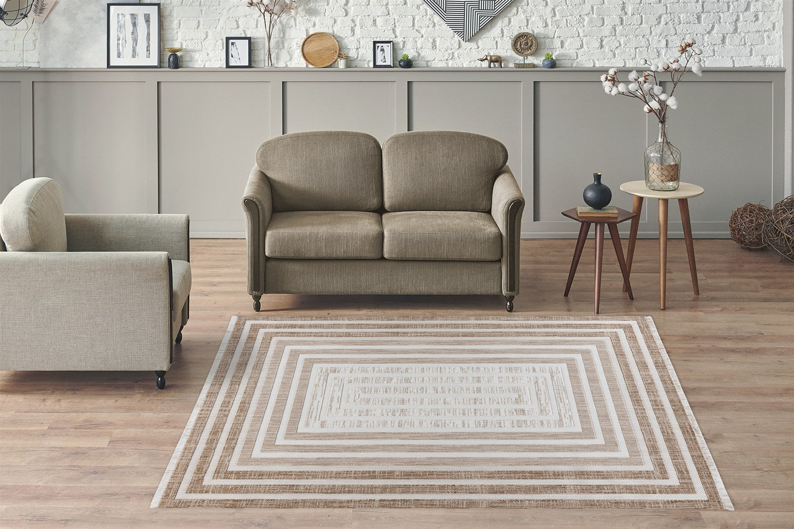 kayoom-sarai-125-kurzflorteppich-modernes-grafisches-design-pflegeleichtes-flach image 4