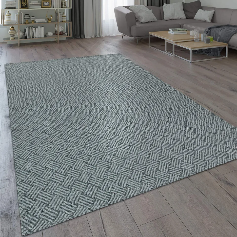 paco-home-metro-teppich-160x220-cm-grau-flecht-webmuster-flachgewebe image 1