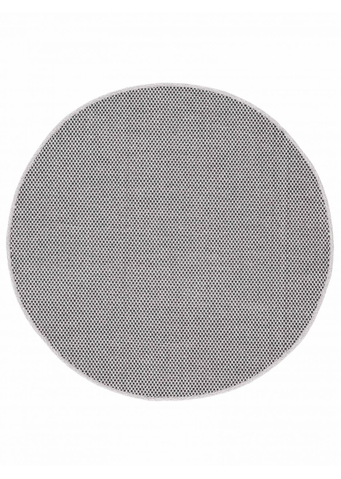 carpetfine-in-und-outdoor-teppich-boho-rund-beige-flachgewebeteppich-120-cm image 1
