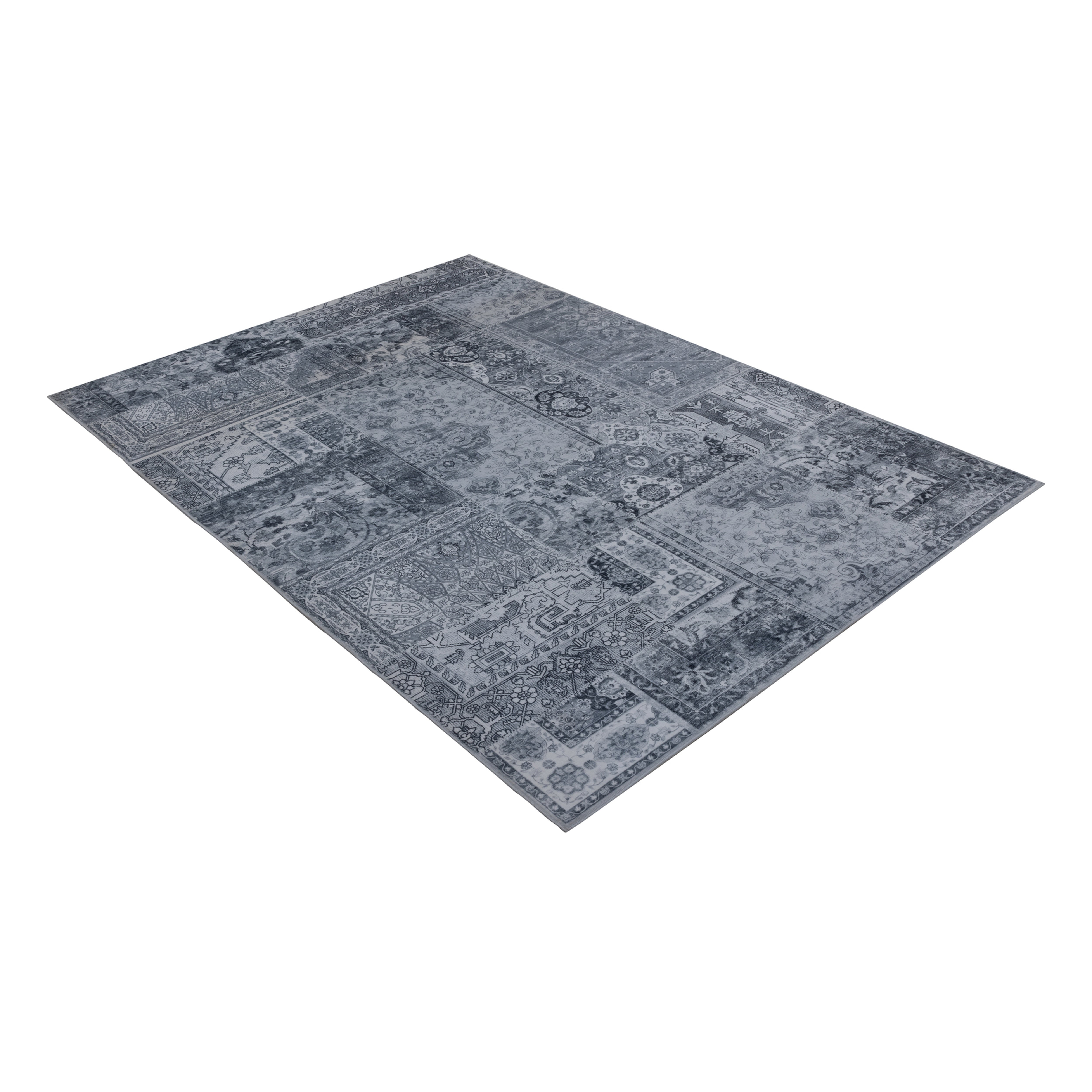 kayoom-teppich-visionary-130-grau-kurzflor-teppich-6-mm-florh-he-pflegeleicht-po image 2